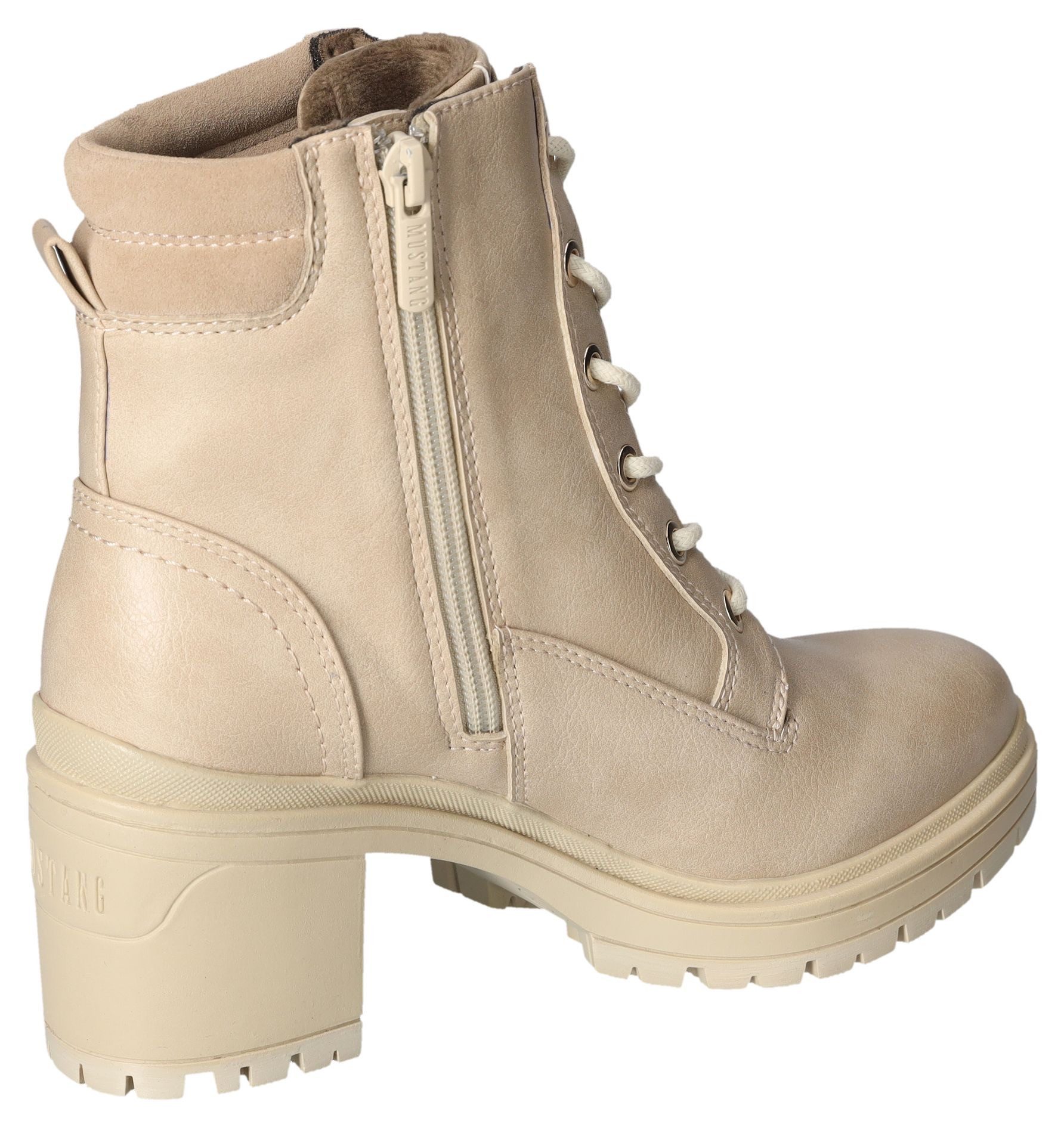 Mustang Shoes Laarsjes , veterschoenen, blokhak, trachtenenkellaars met ritssluiting