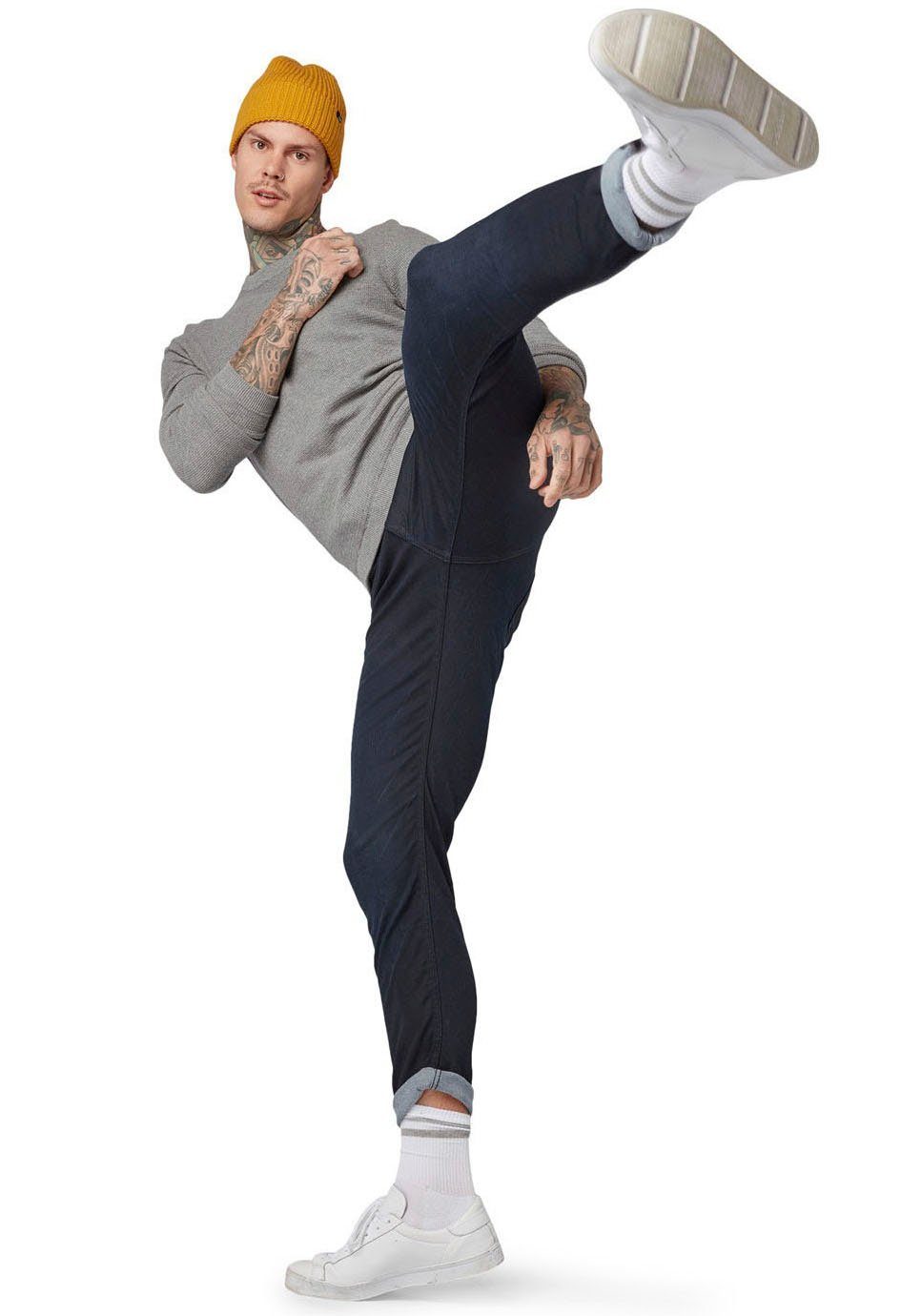 Tom Tailor Denim 5-pocket jeans PIERS met geruit patroon