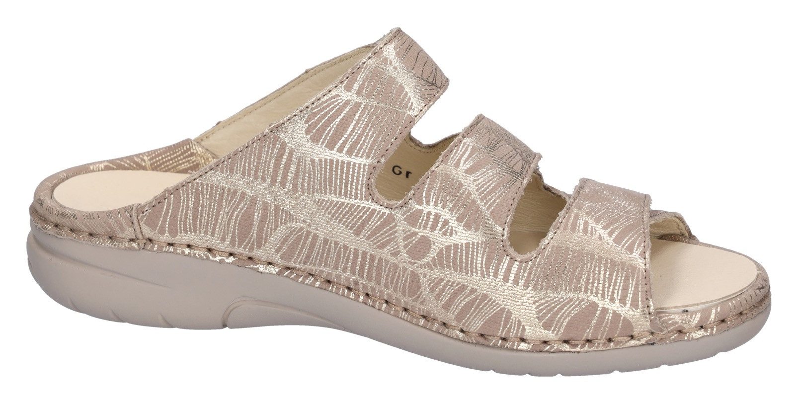 Waldläufer Slippers GUNNA , sleehak, zomerschoen, pantoffels in comfortabele schoenwijdte g