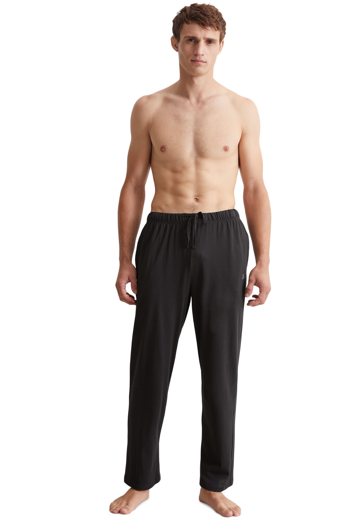 Marc O'Polo Pyjamabroek Heavy-jersey met verstelbare koordtaille