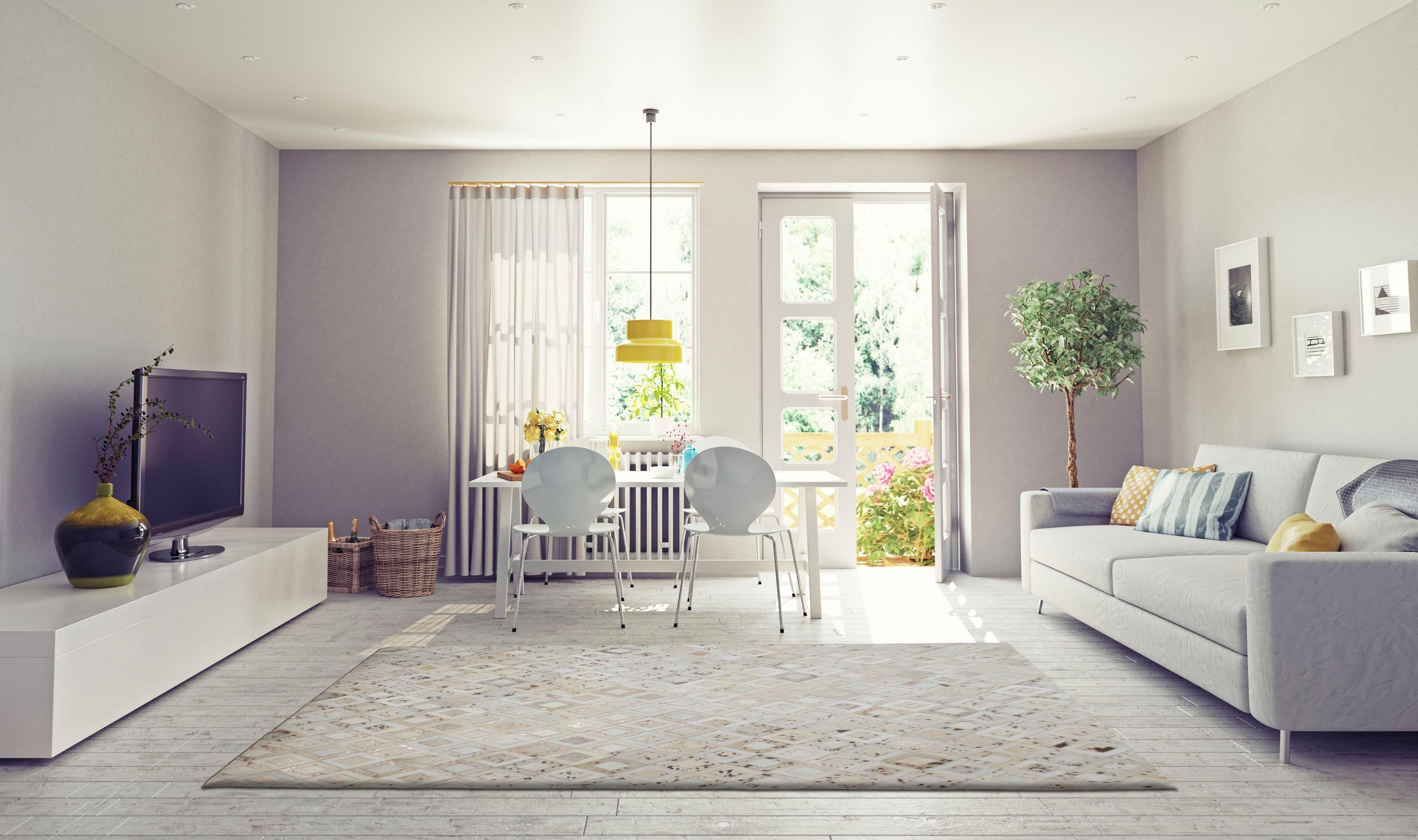 my home Leren vloerkleed Arno elk kleed is uniek, woonkamer
