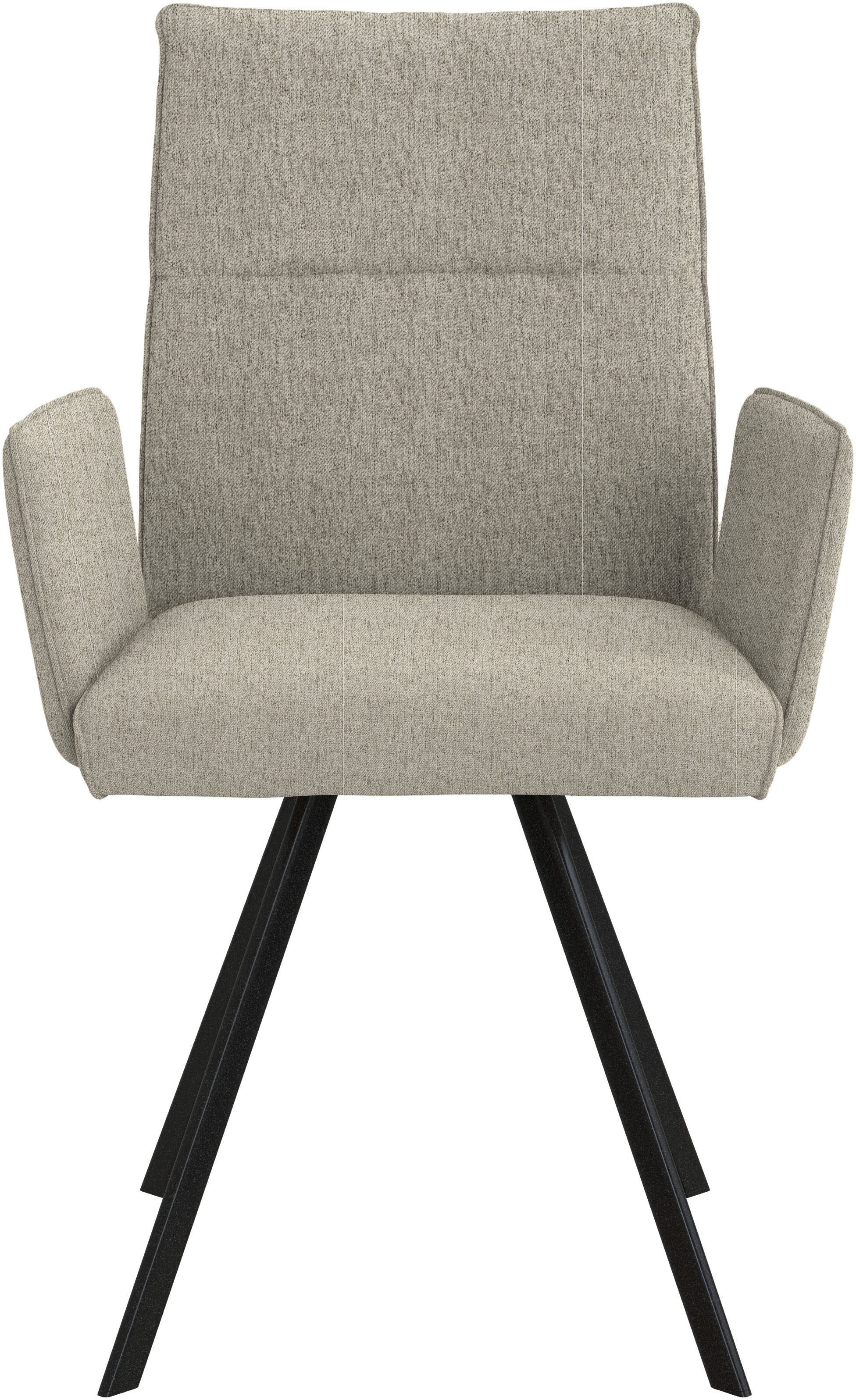 Home affaire Stoel met armleuningen Sava Metalen frame (set, 2 stuks)