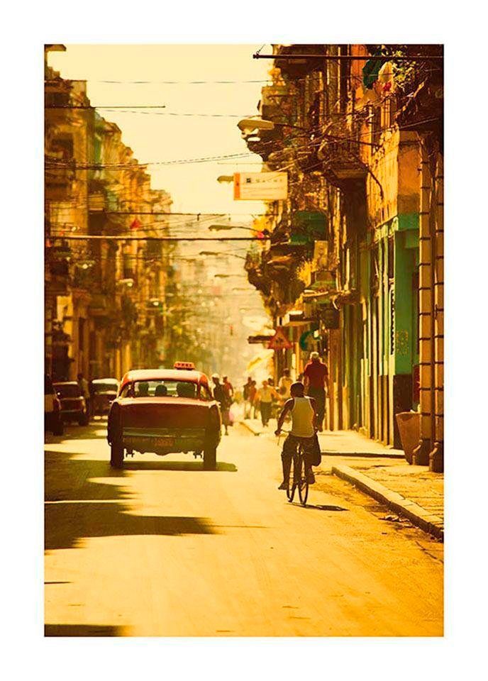 Komar Poster Cuba Streets Hoogte: 50 cm