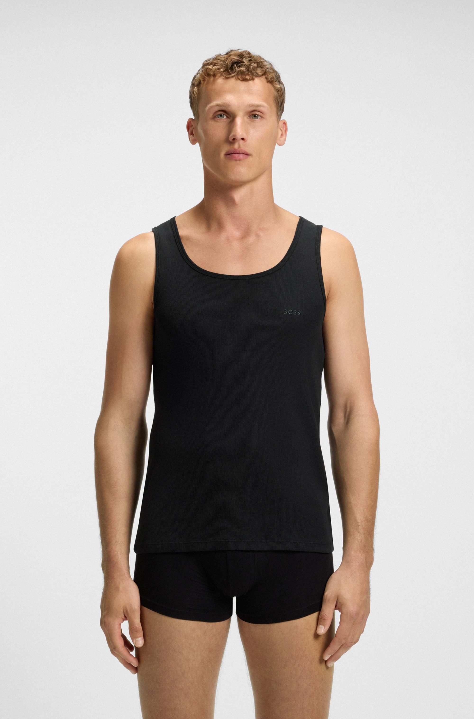 BOSS Tanktop 3P RibClassic BOSS ONE x David Beckham