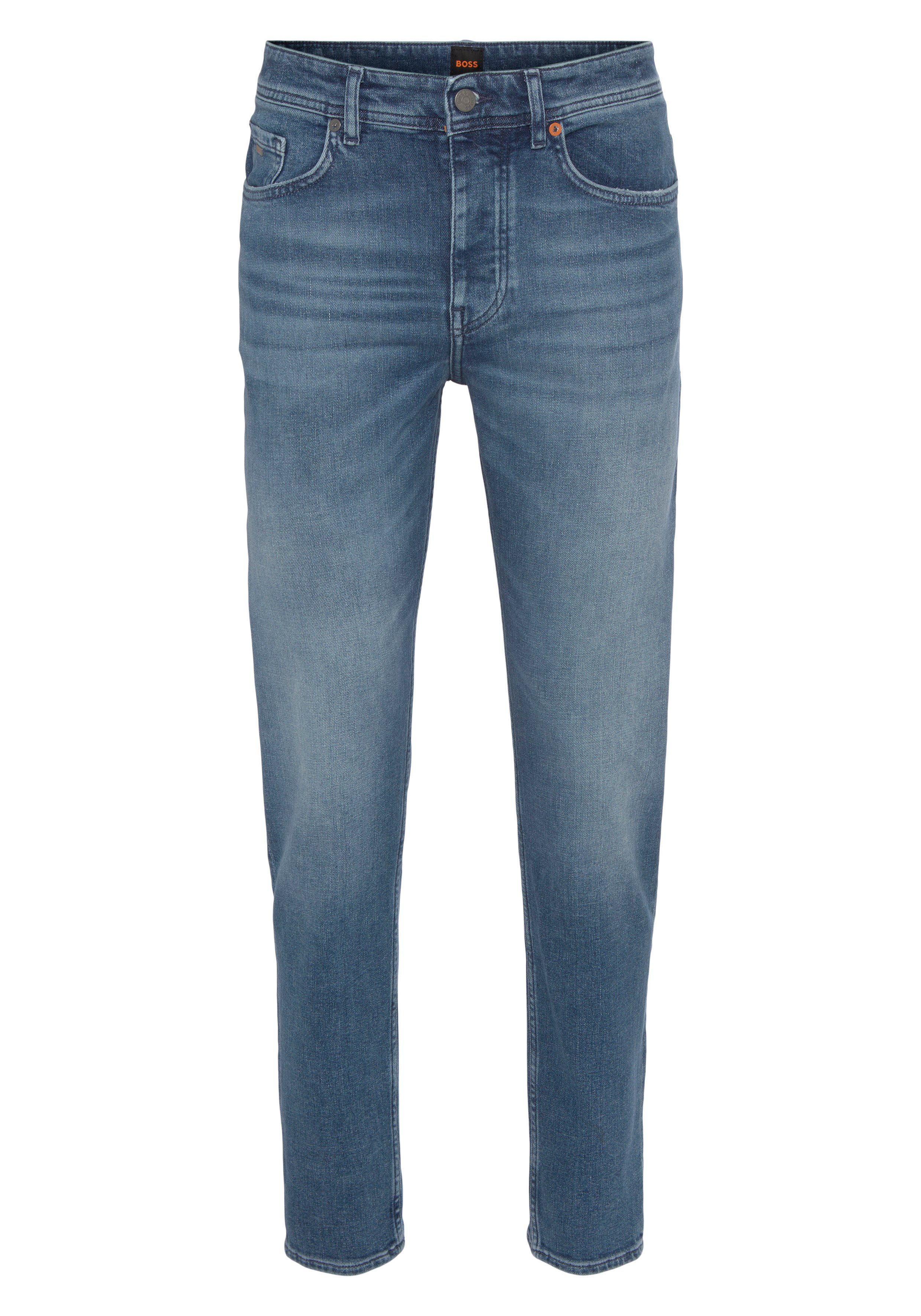 Boss Orange Regular fit jeans Taber BC-C met merklabel