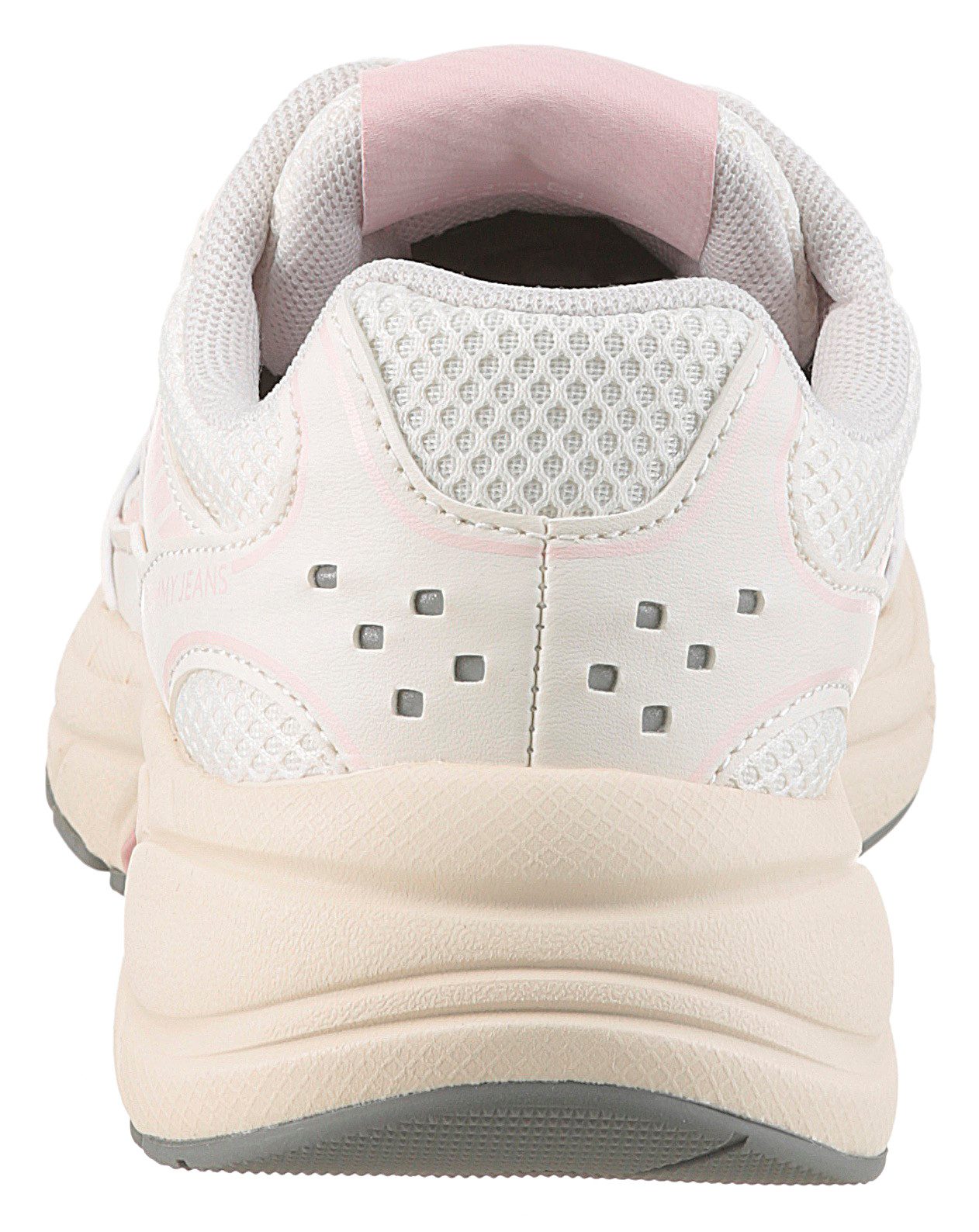 TOMMY JEANS Sneakers met sleehak ARCHIVE'25 , plateau, vrijetijdsschoen, lage schoen, veterschoen met contrastafwerking