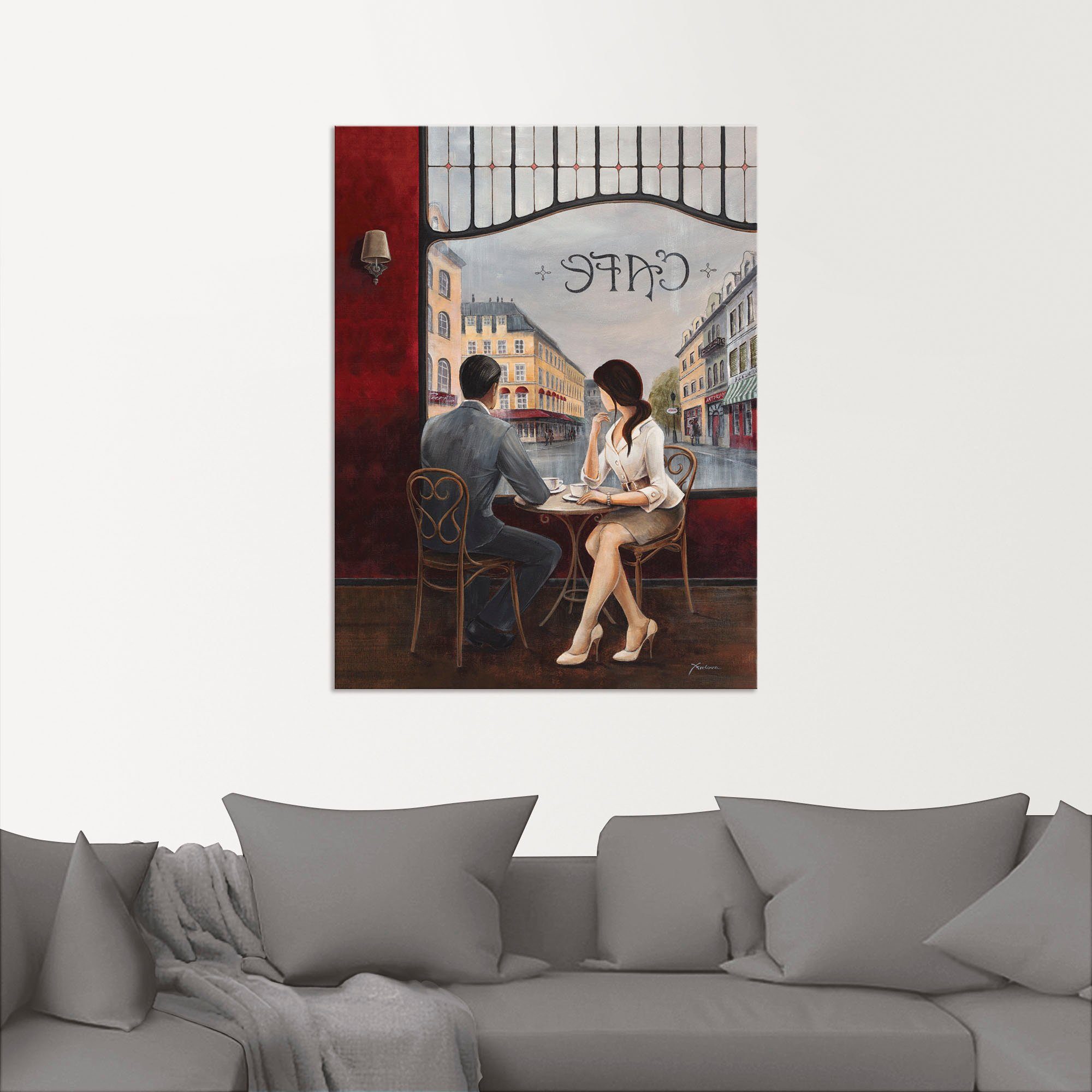 Artland Artprint Koffie als artprint van aluminium, artprint voor buiten, artprint op linnen, poster, muursticker