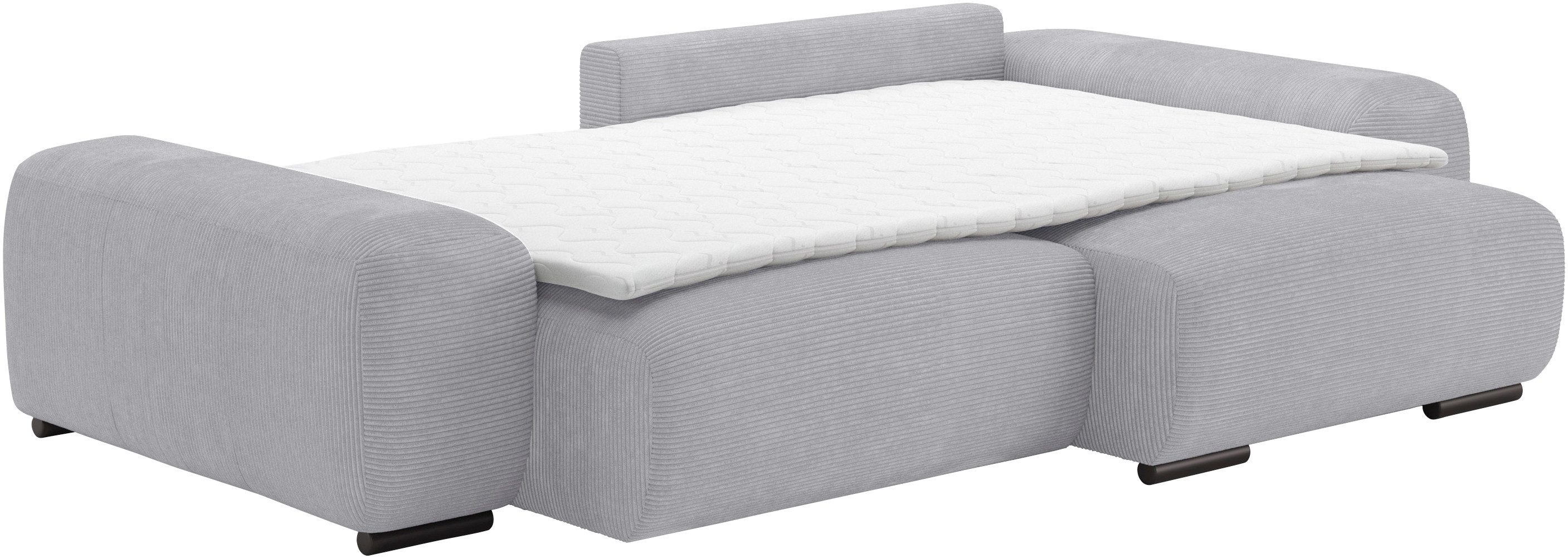 Mr. Couch Hoekbank Sundance, L-vorm Permanente slaper met bed, bedbox, tot 140 kg belastbaar