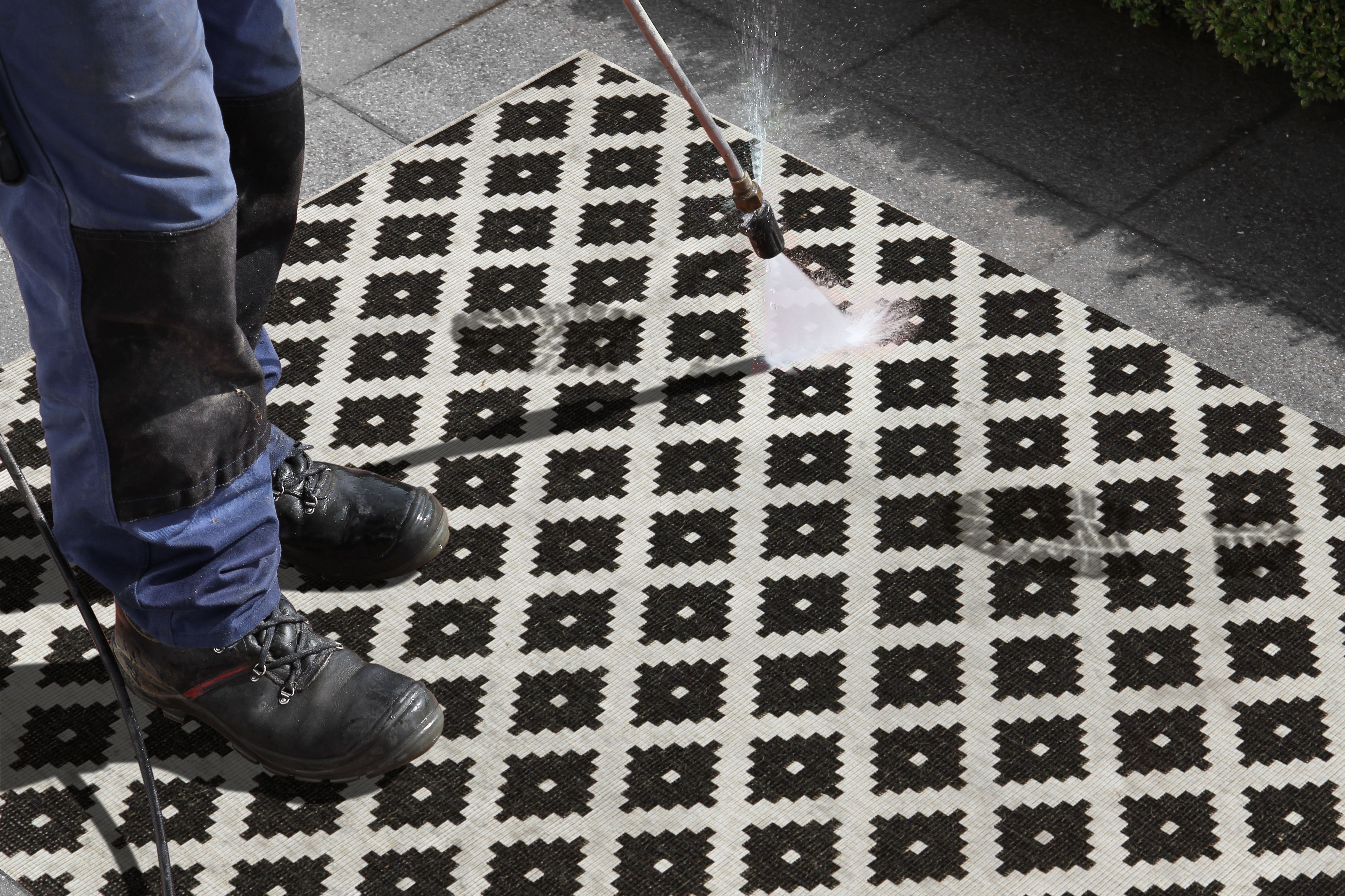 NORTHRUGS Vloerkleed Nizza omkeerbaar tapijt Binnen- en buitengebruik, weerbestendig, balkon, loper, woonkamer, waterbestendig