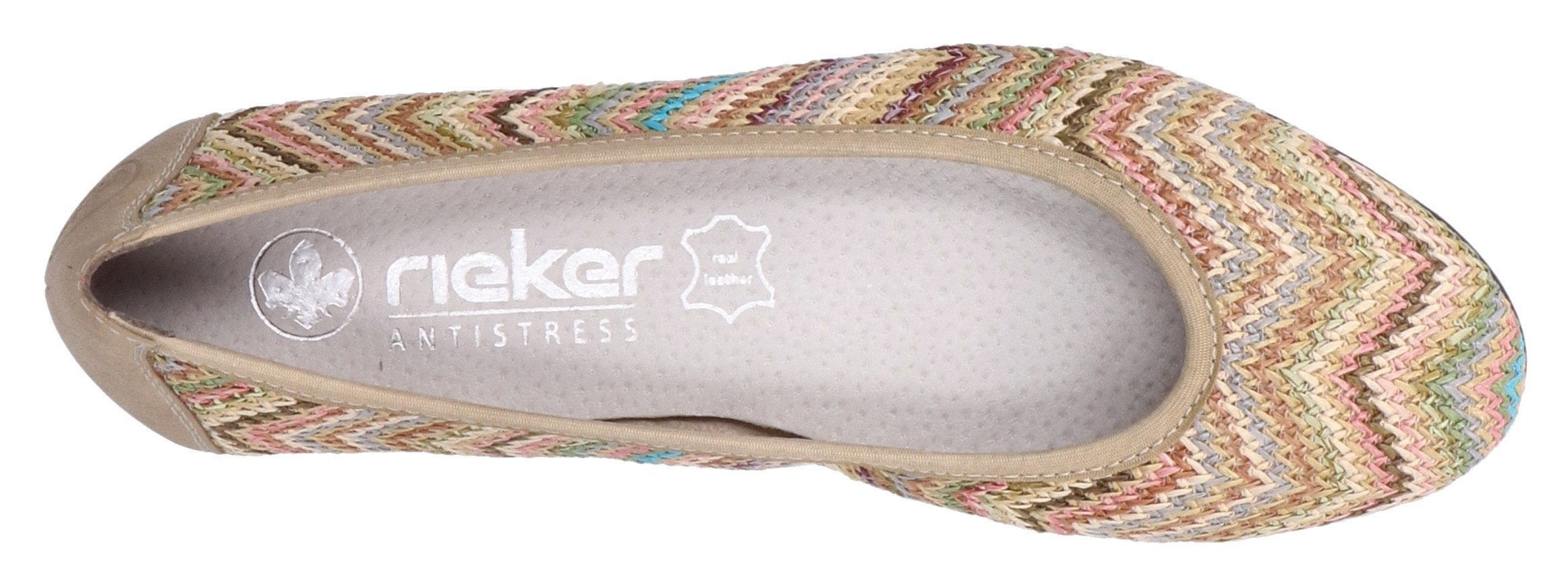 Rieker Ballerina's , slippers, instapschoen, pumps met zachte binnenzool