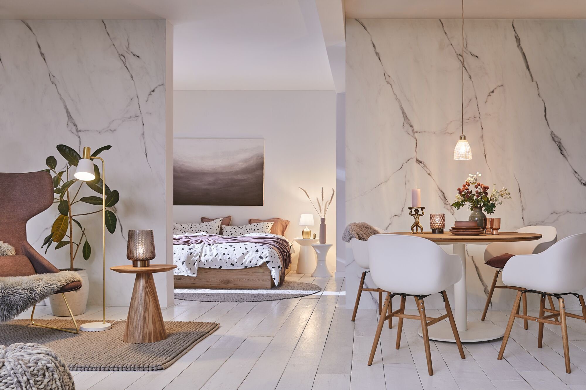 Pauleen Tafellamp Bright Glamour E14, op batterijen, timerfunctie, windlicht (1 stuk)