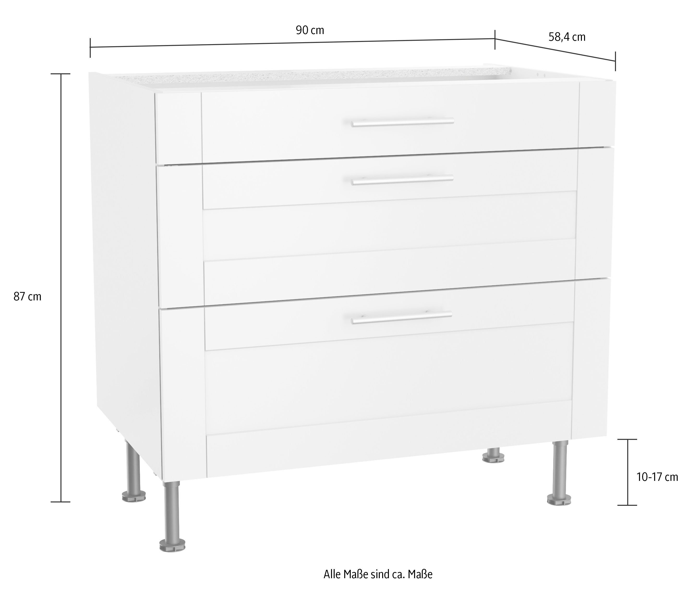 OPTIFIT Ombouwkast voor fornuis Ahus Breedte 90-130 cm