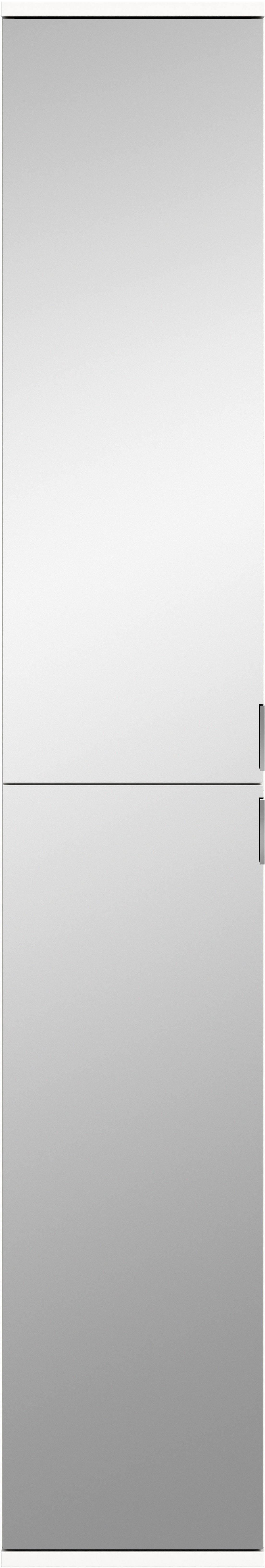 INOSIGN Multifunctionele kast Trondheim, Hoogte 193 cm, 2 Spiegelduren, 6 Vakken, 4 Planken 1 constructiebodem, deurstop verwisselbaar, garderobekast, kast
