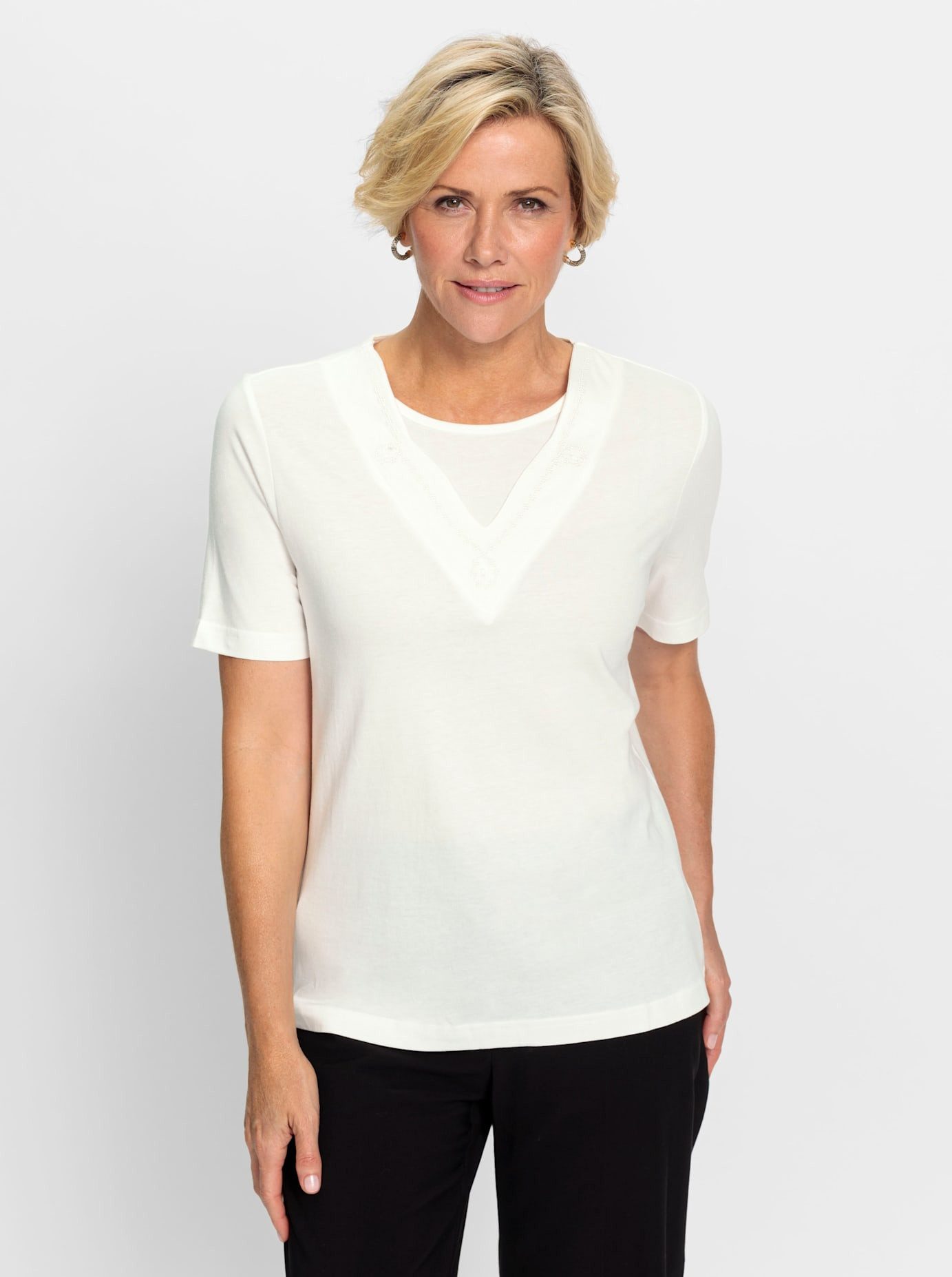 Classic 2-in-1-shirt (1-delig)