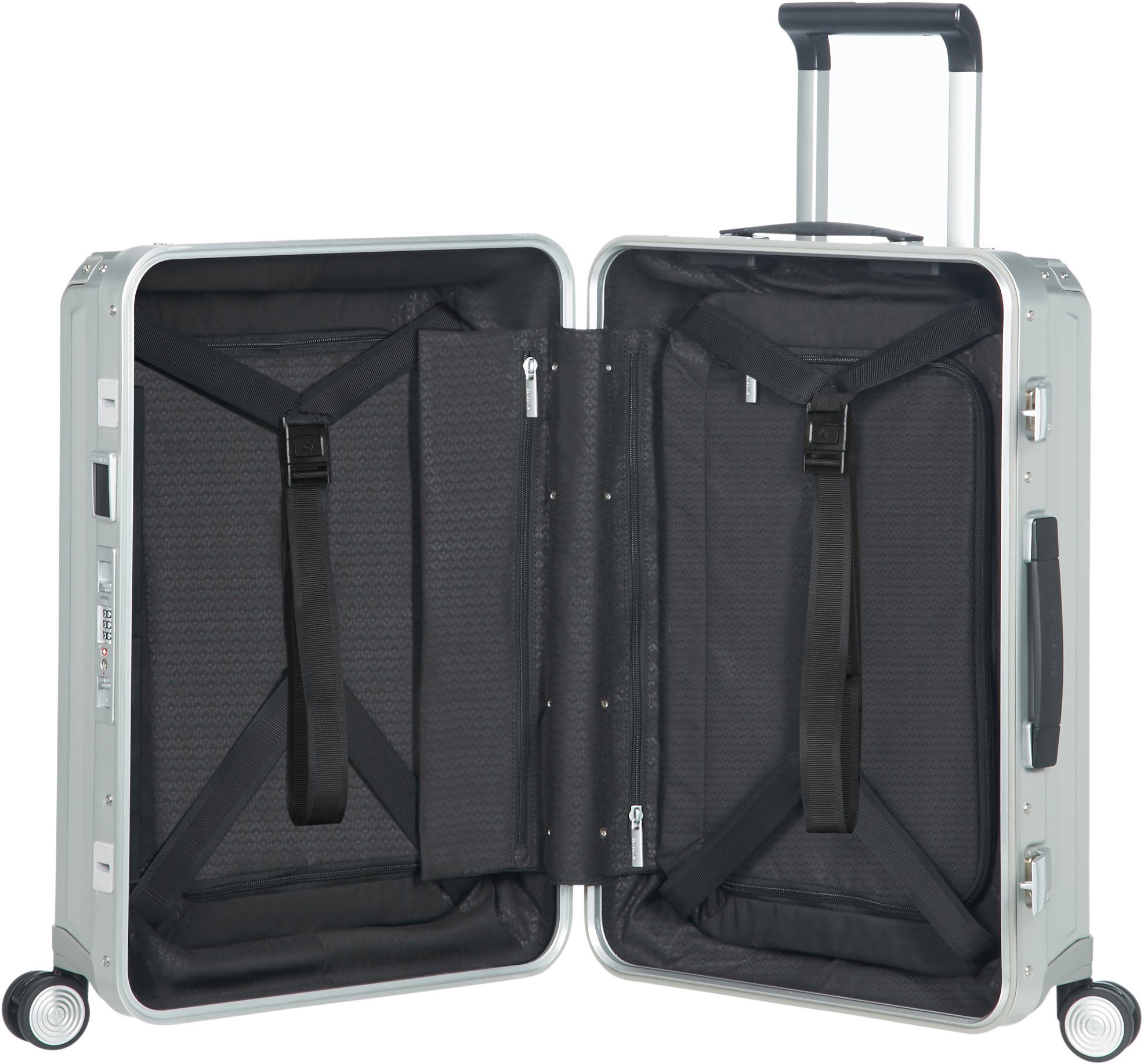 Samsonite Hardshell-trolley LITE-BOX ALU Hard-shell koffer premium-aluminium grote koffer TSA-cijferslot
