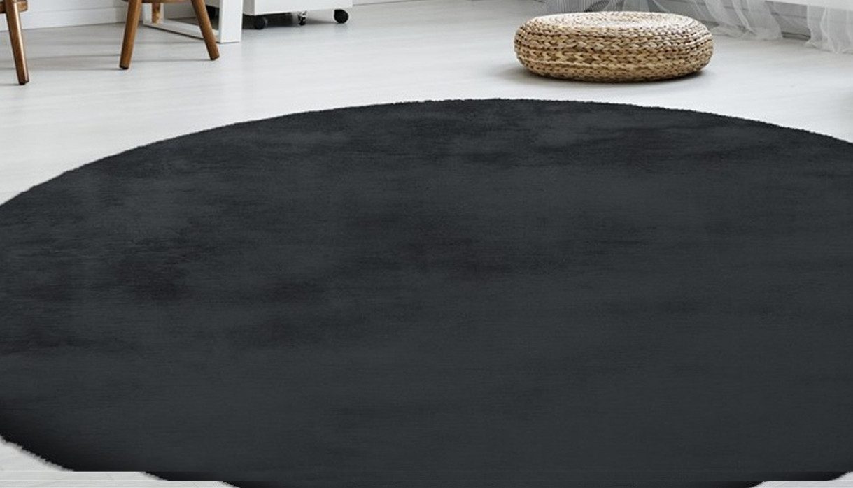 my home Vachtvloerkleed Alvin Vloerkleed in konijnenbont-look, imitatiebont