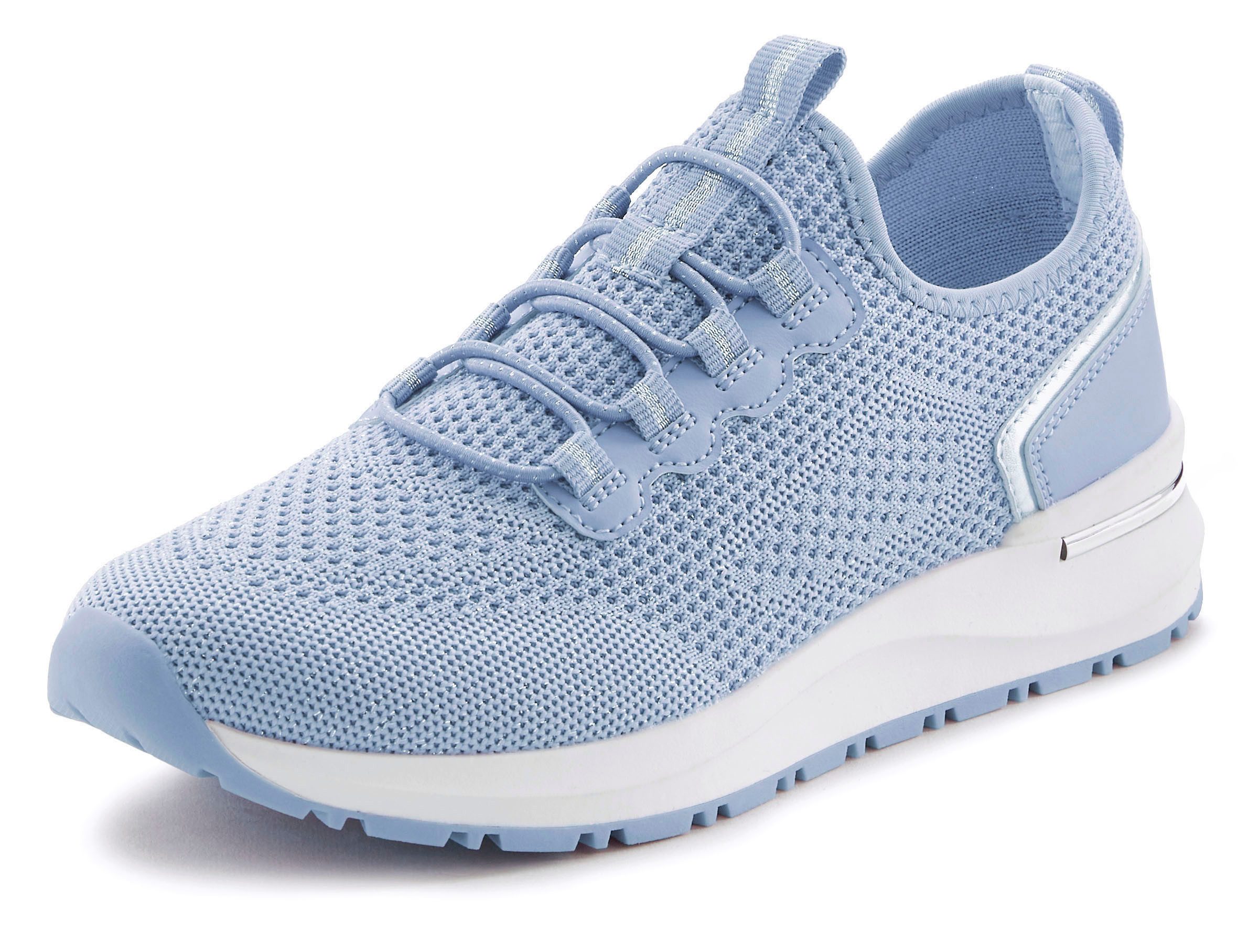 Vivance Sneakers Vrijetijdsschoen, lage schoen, van textiel om in te stappen met elastische veters vegan