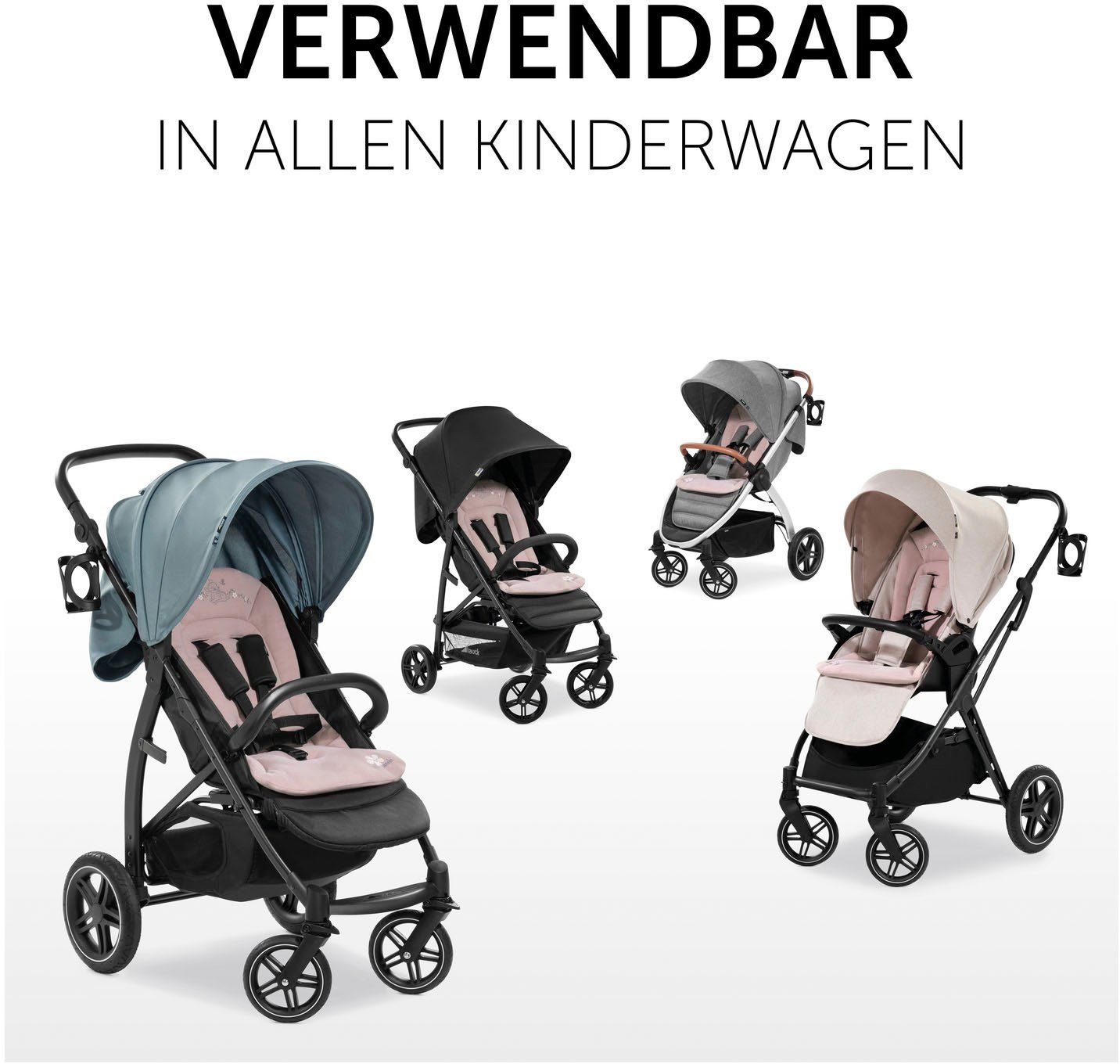 Hauck Zitkussen voor kinderwagens Seat Liner, Bambi Rose