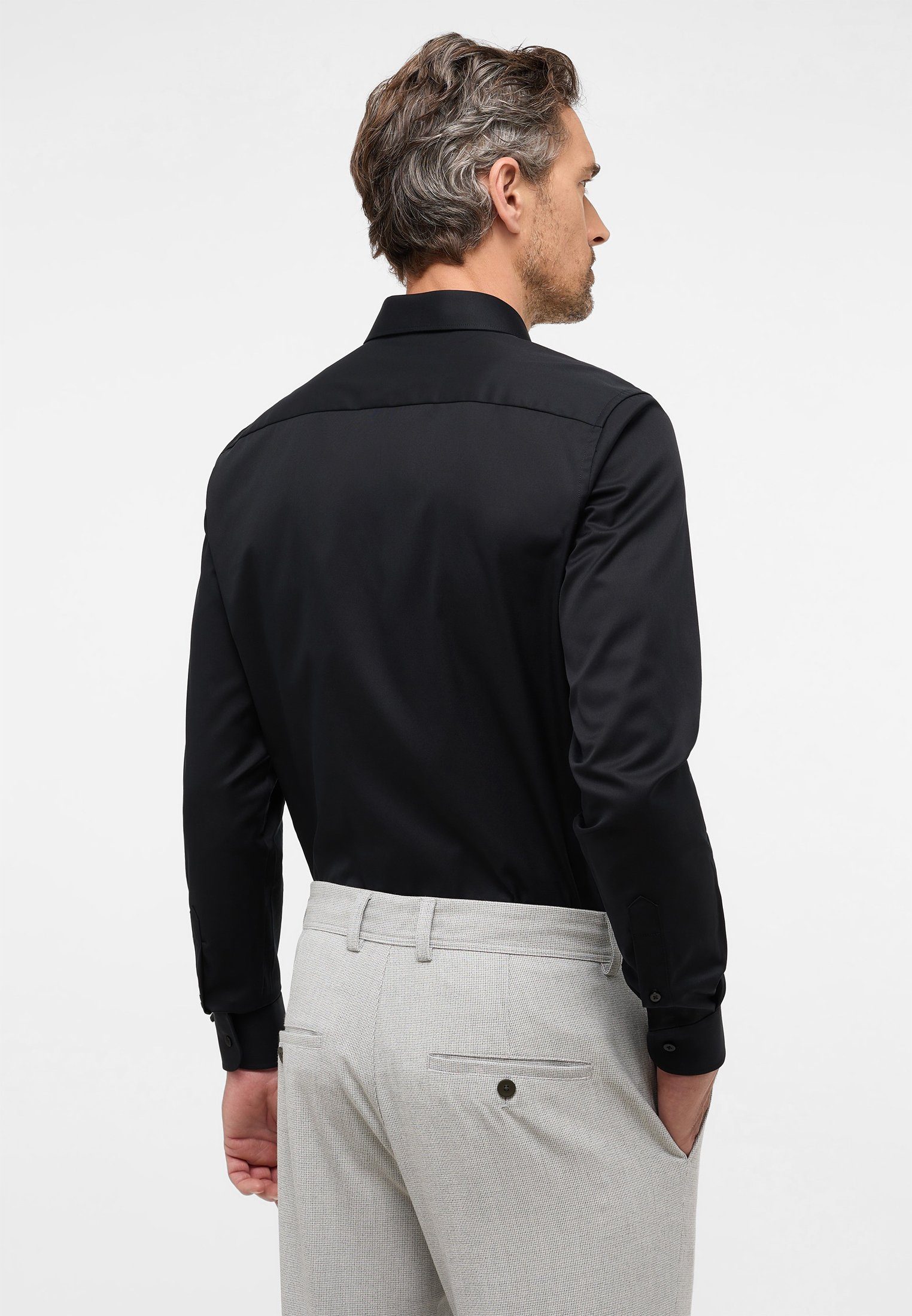 Eterna Overhemd met lange mouwen Slim fit NON IRON (strijkvrij)