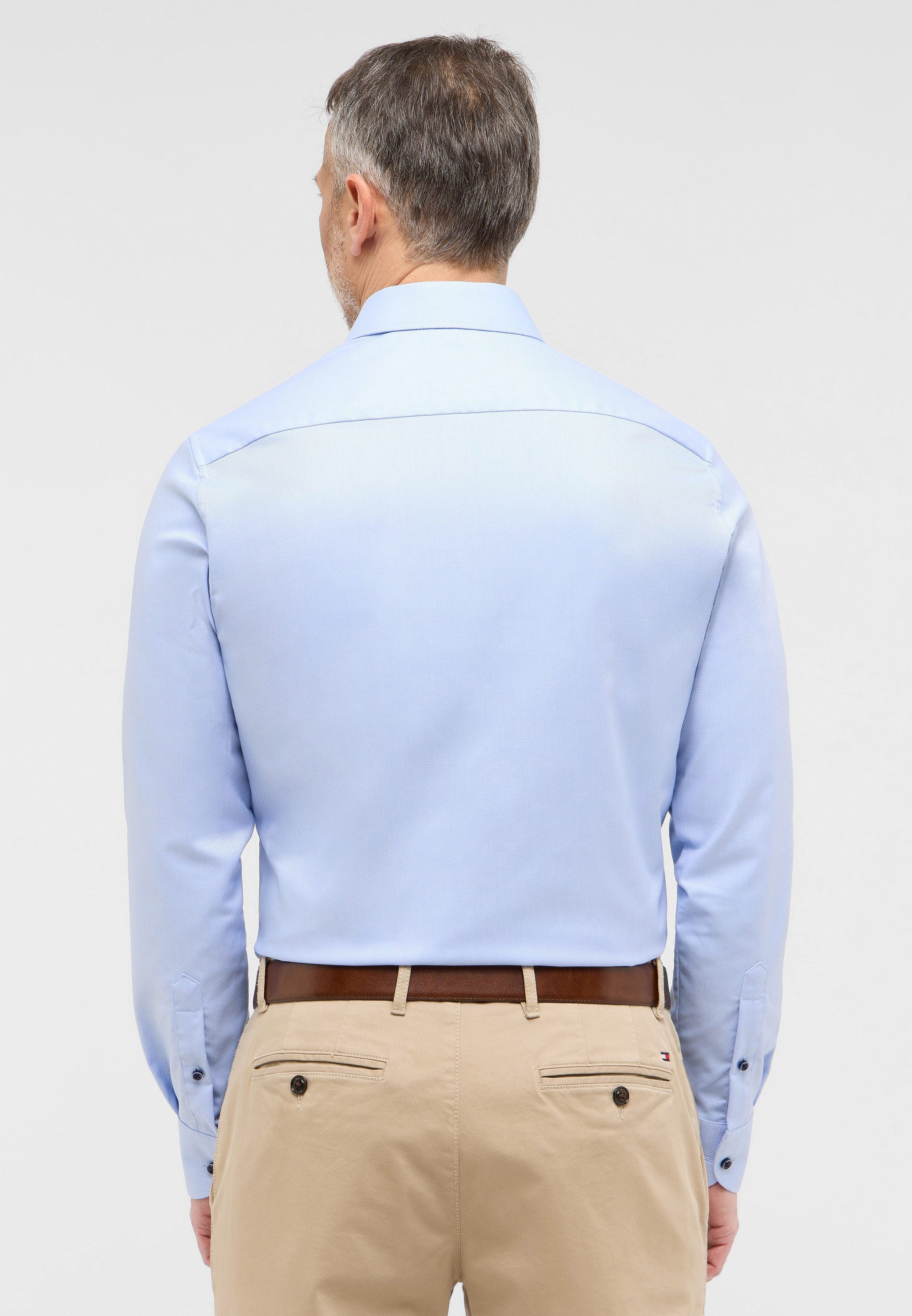 Eterna Overhemd met lange mouwen Slim fit NON IRON (strijkvrij)