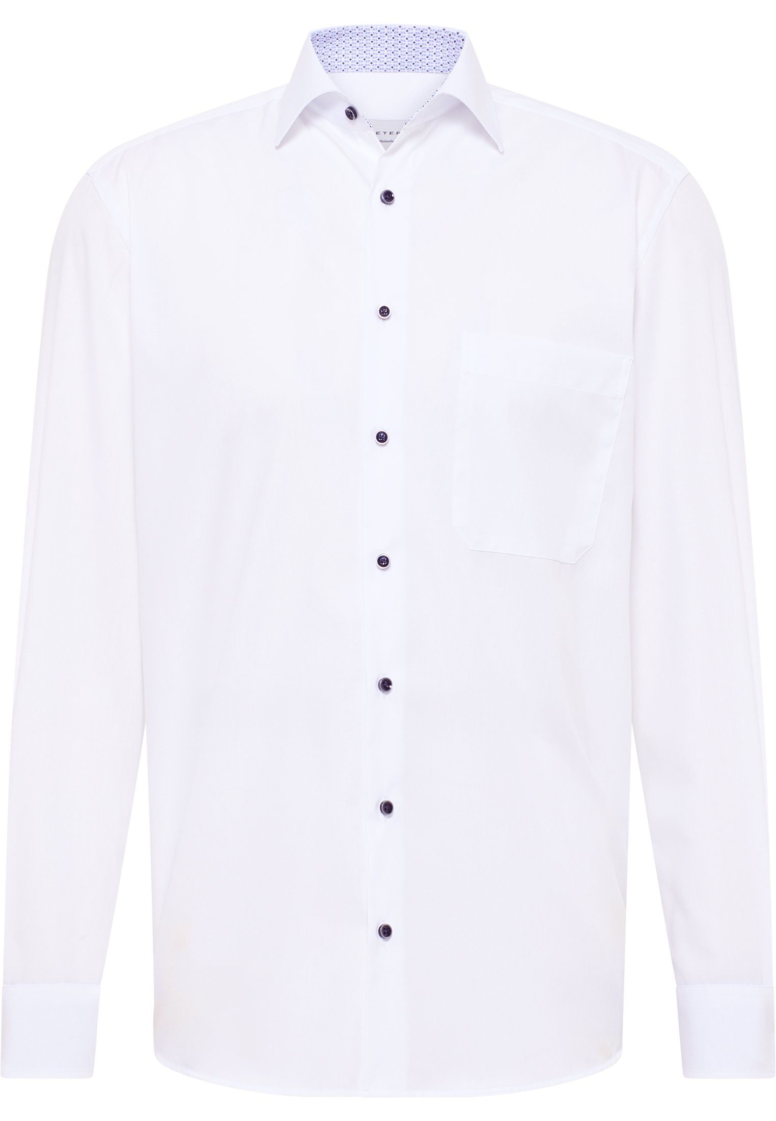 Eterna Overhemd met lange mouwen Comfort fit NON IRON (strijkvrij)