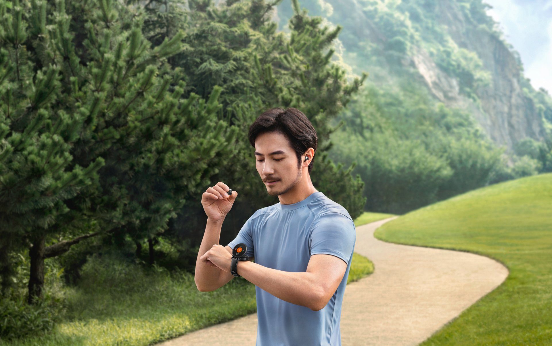 Huawei Smartwatch WATCH Buds Hoofdtelefoon en smartwatch in een