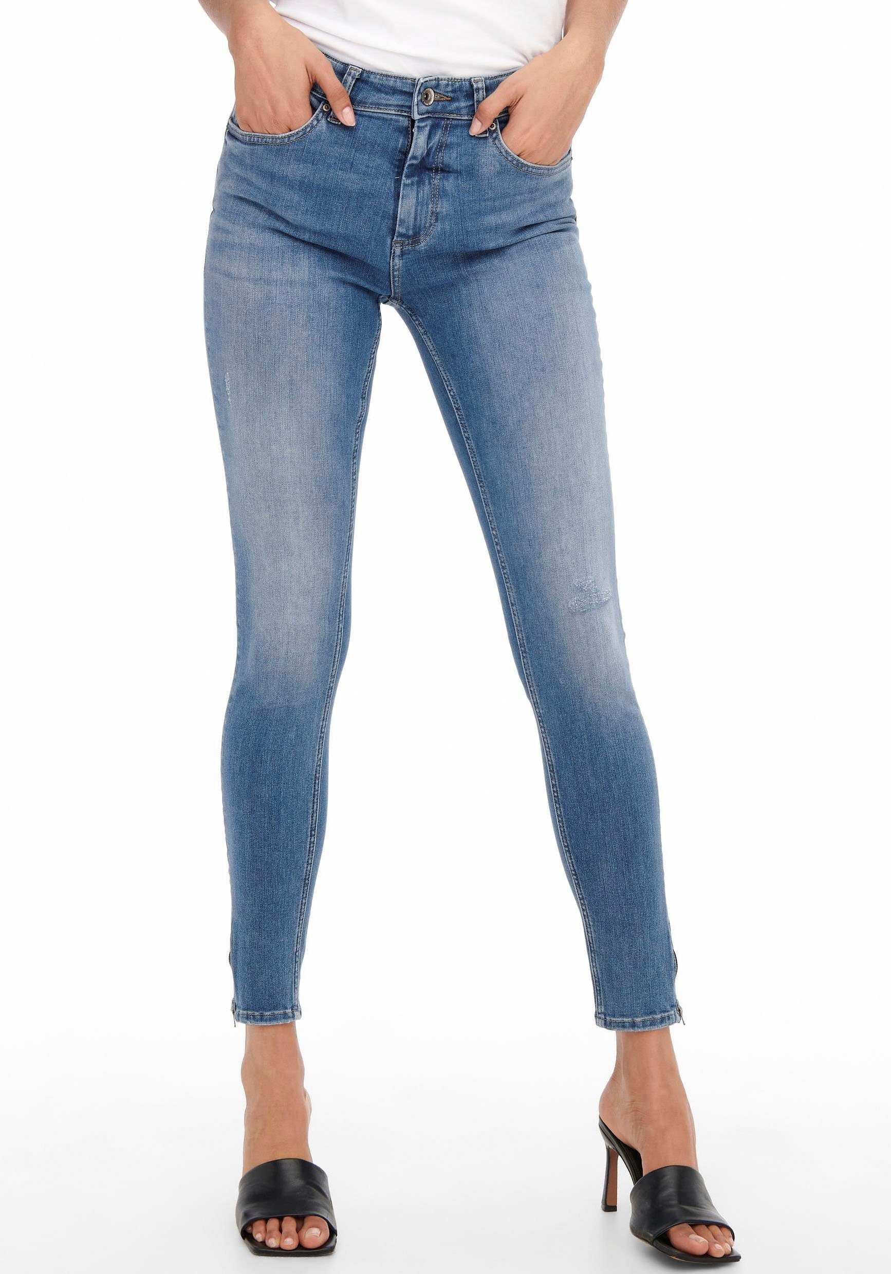 Only Ankle jeans ONLBLUSH MID SK ANK ZIP DNM