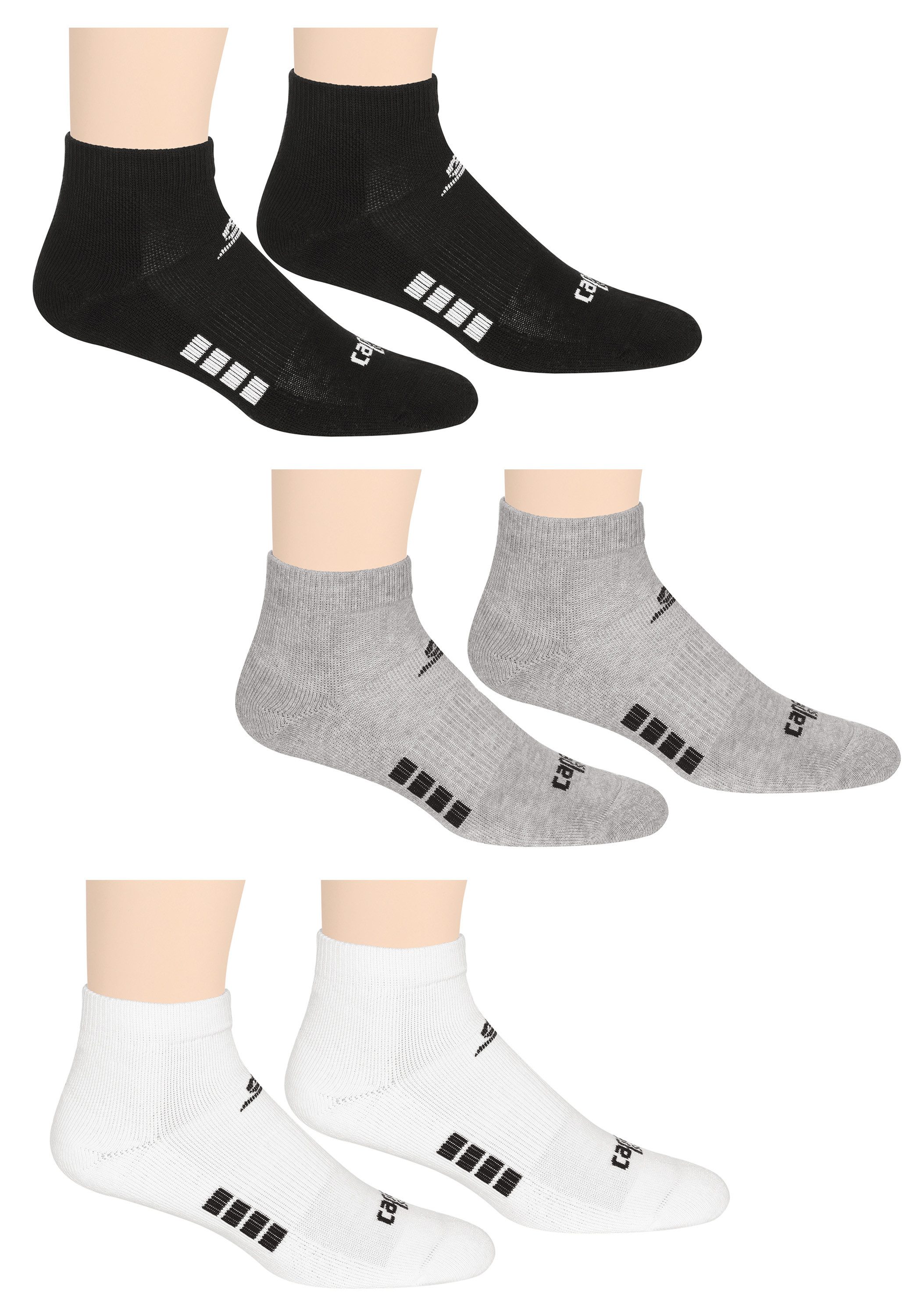 Capelli Sport Sneakersokken (6 paar) unisex sportsokken maat M (37/39) zwart