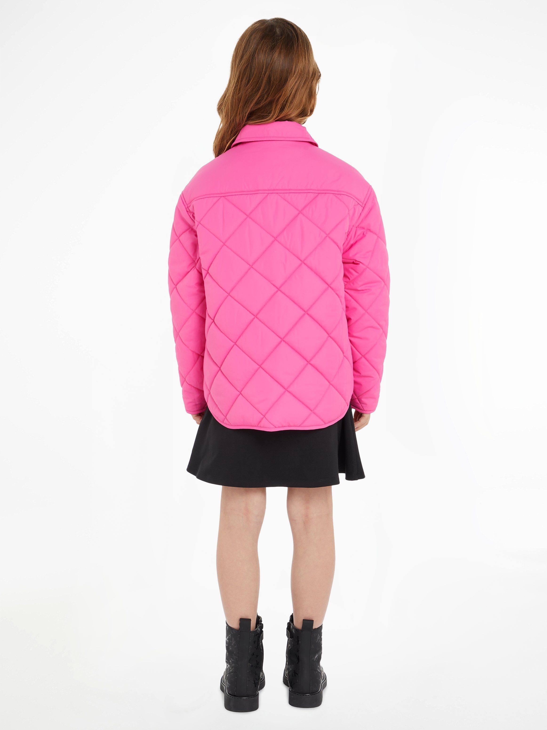 Calvin Klein Winterjack QUILTED WIDE OVERSHIRT voor kinderen tot 16 jaar