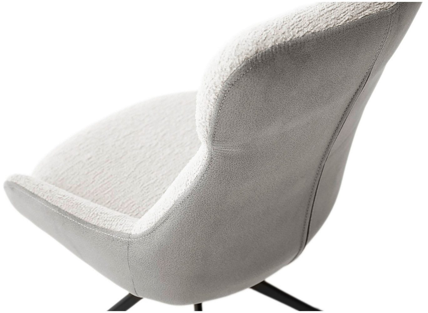 MCA furniture Eetkamerstoel (2-set), draaibaar 360°, draai- & schommelfunctie, zithoogte ca. 50 cm