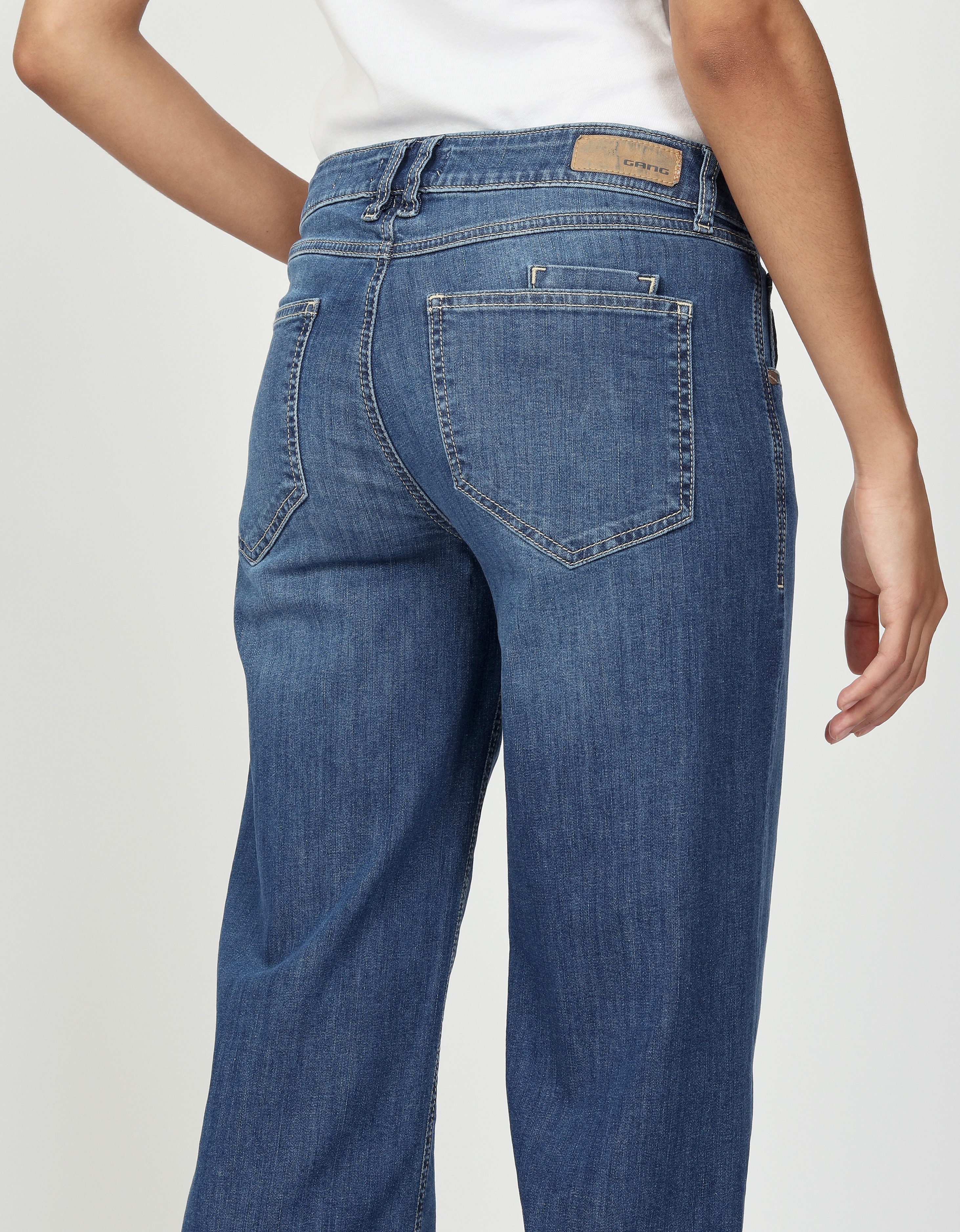 GANG Straight jeans 94RIVER met extra kleine achterzak