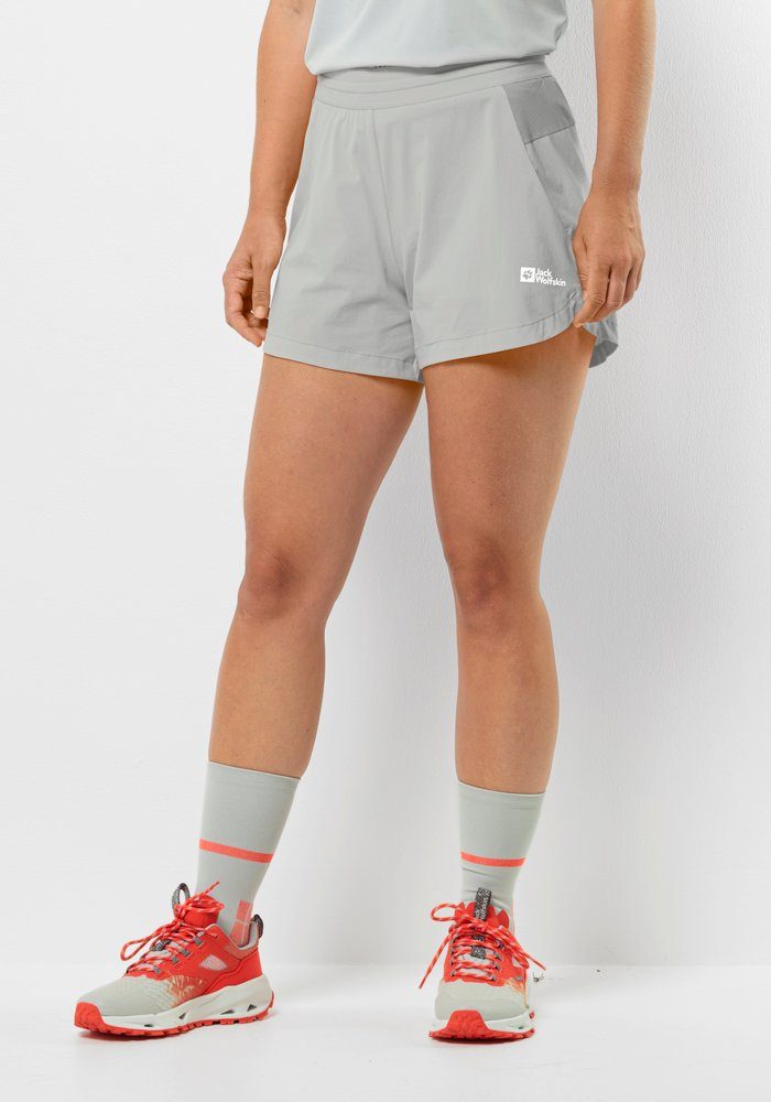 Jack Wolfskin Short PRELIGHT 2IN1 SHORTS W dames broeken maat XL (46) grijs