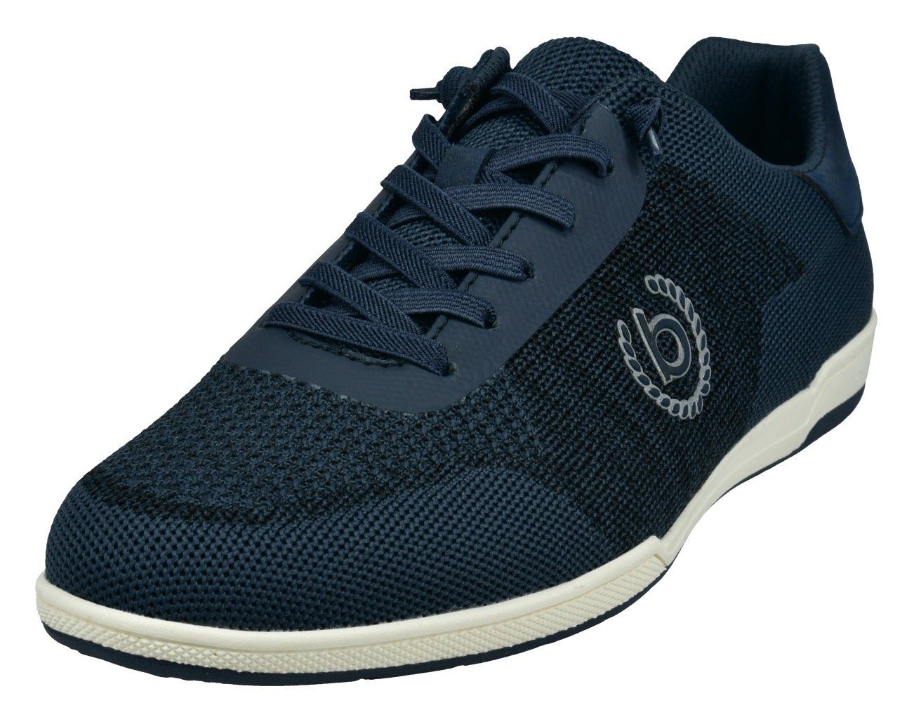 Bugatti Slip-on sneakers Slipper, zakelijke schoen met Bugatti-logo heren lage sneakers maat 40 EU blauw