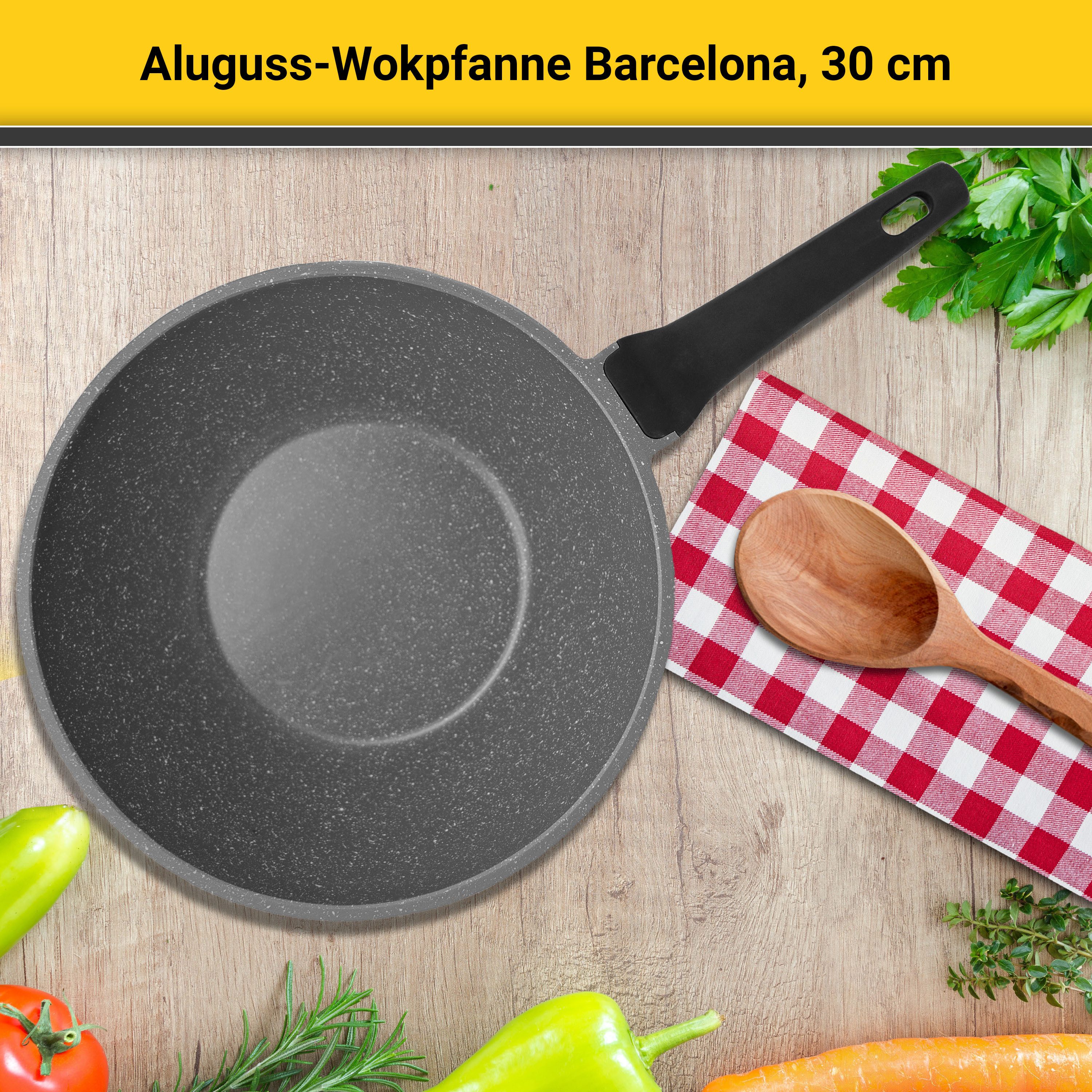 Krüger Wok Gietaluminium wok Barcelona, 30 cm (1-delig)