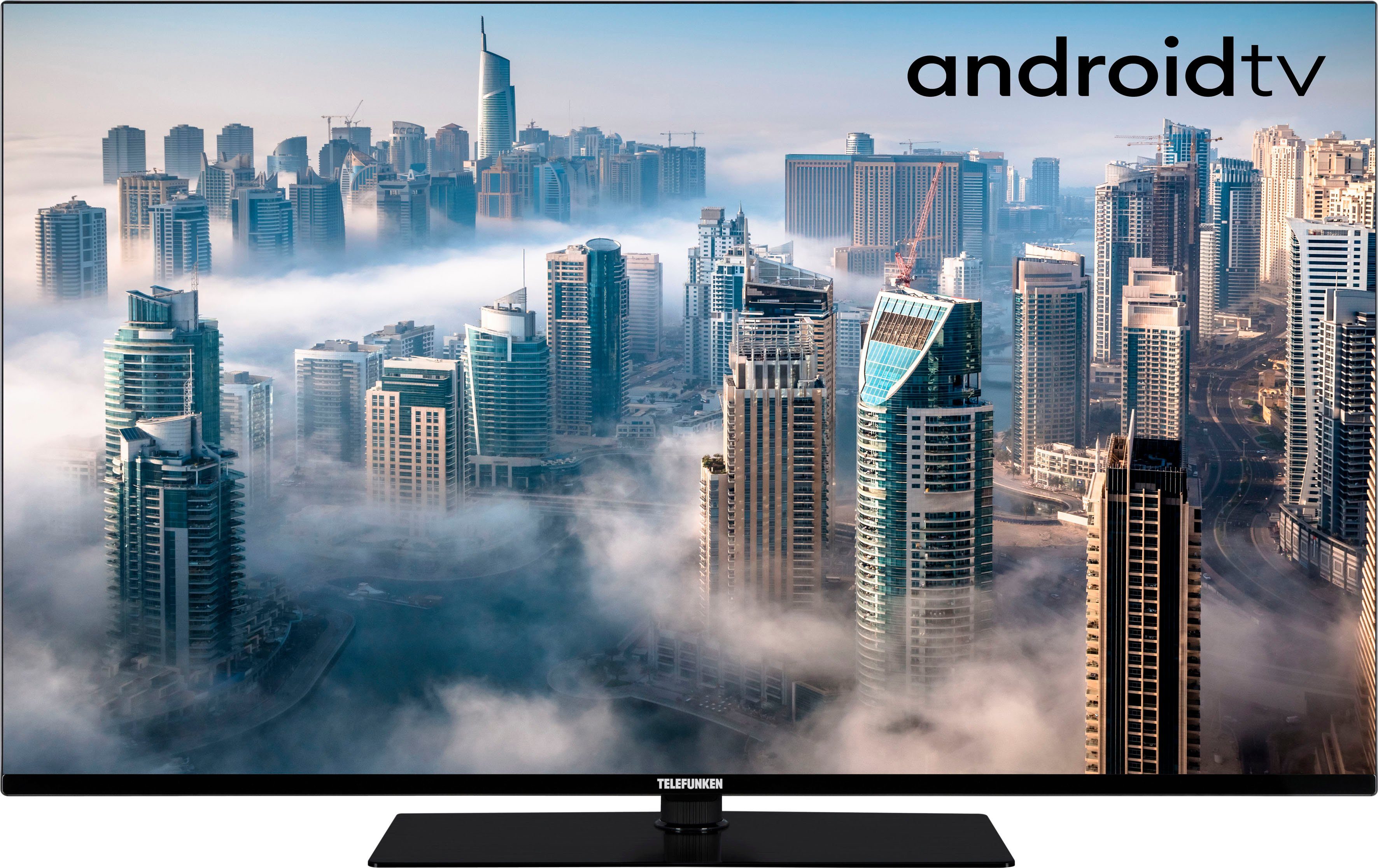 Telefunken Led-TV D43V950M2CWH, 108 cm / 43 ", 4K Ultra HD, Smart TV, Dolby Atmos - USB-recording - Google assistent - Android-tv