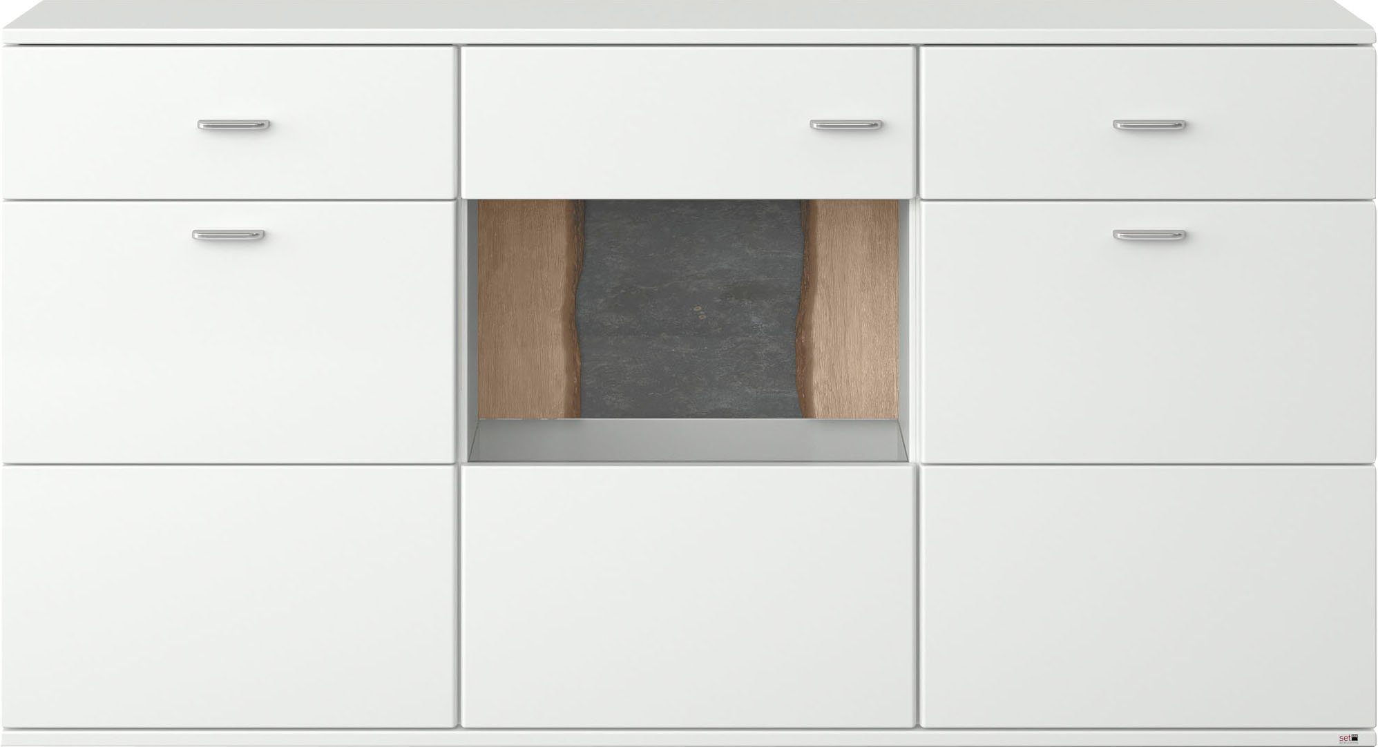 set one by Musterring Dressoir Tacoma Type 53, breedte 180 cm, met getinte glasdeur