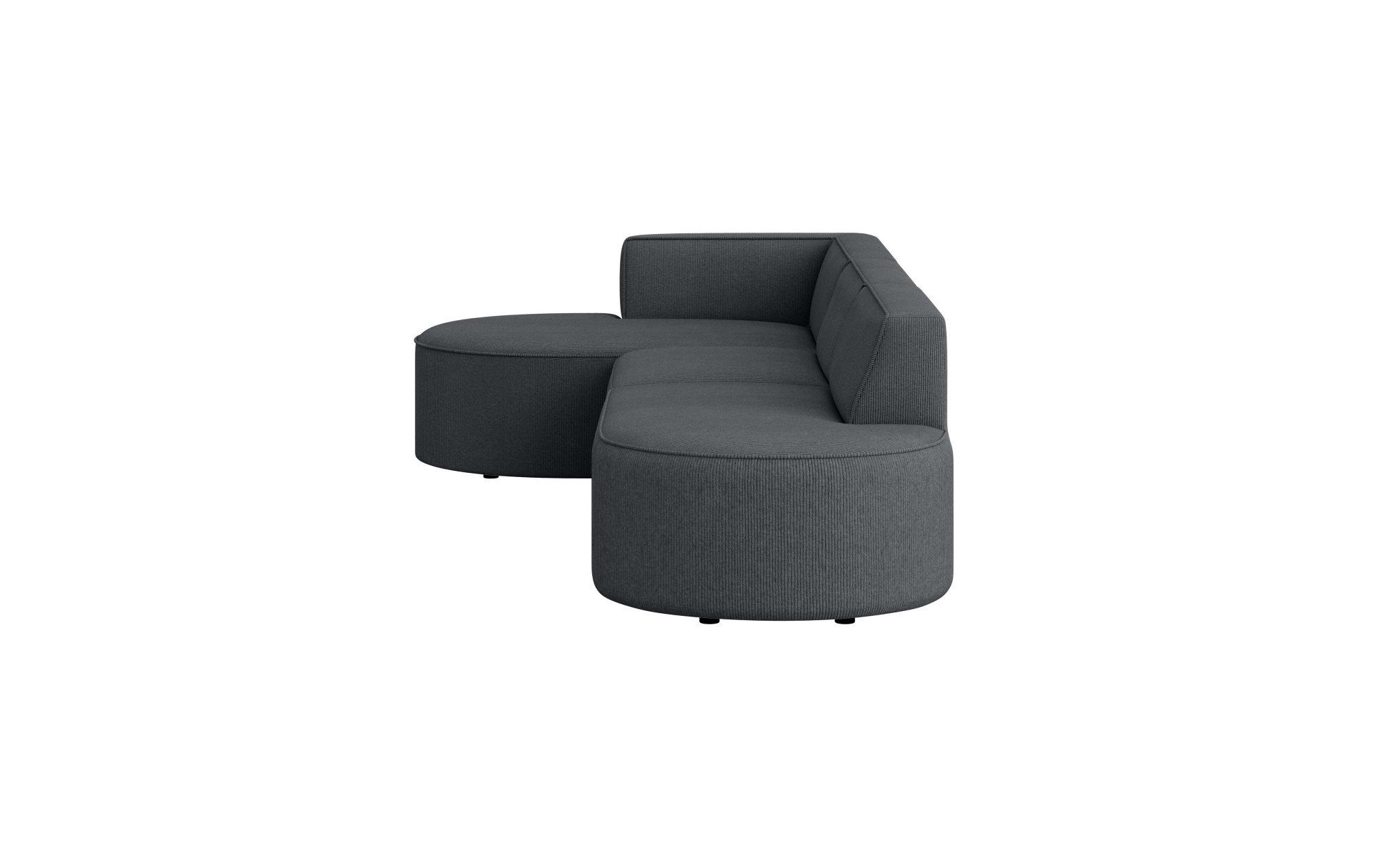andas Hoekbank EIVIND designerbank met ottomane rechts/links, B/D/H: 343/159/72 cm