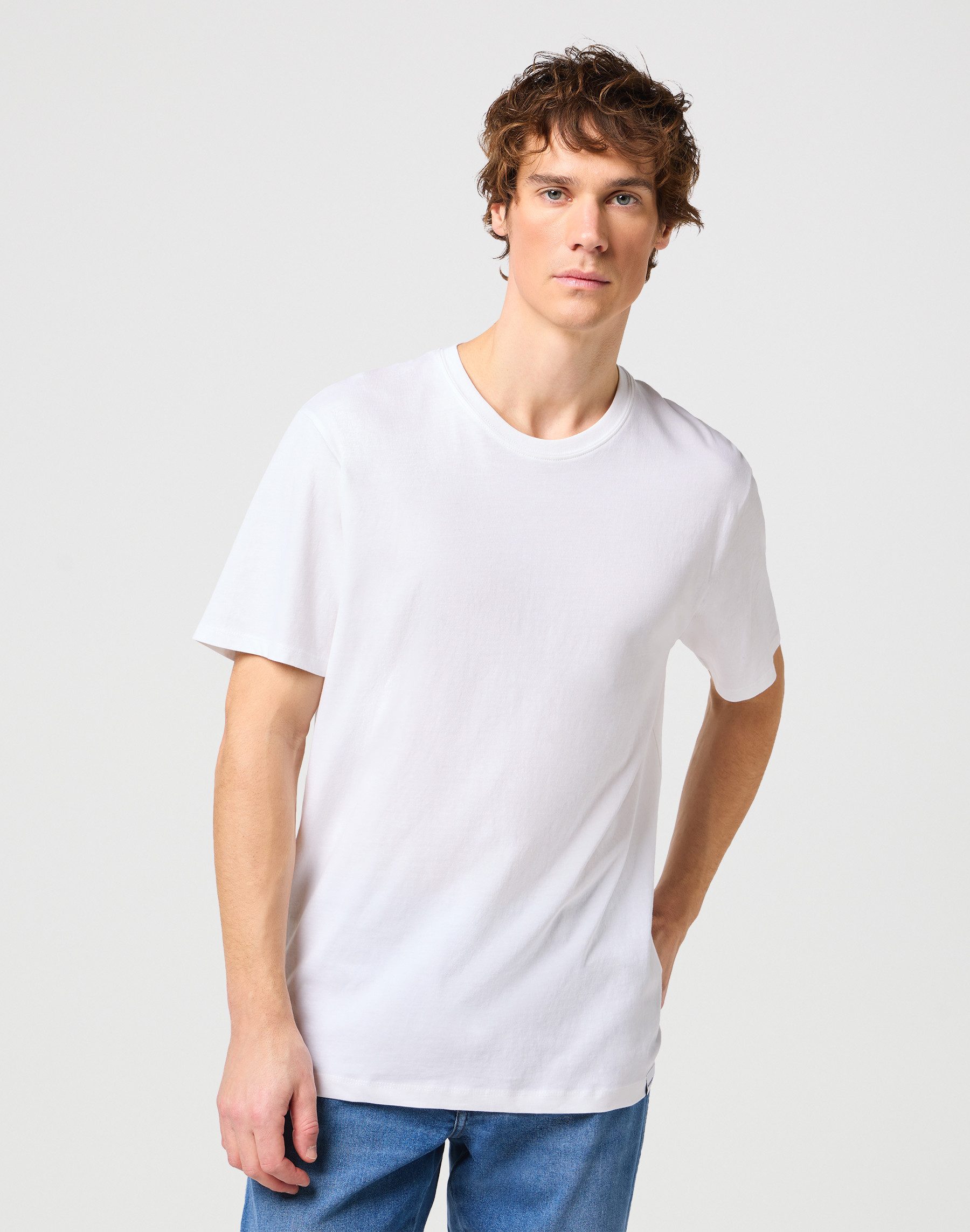 Wrangler Shirt met ronde hals (set, 2-delig)