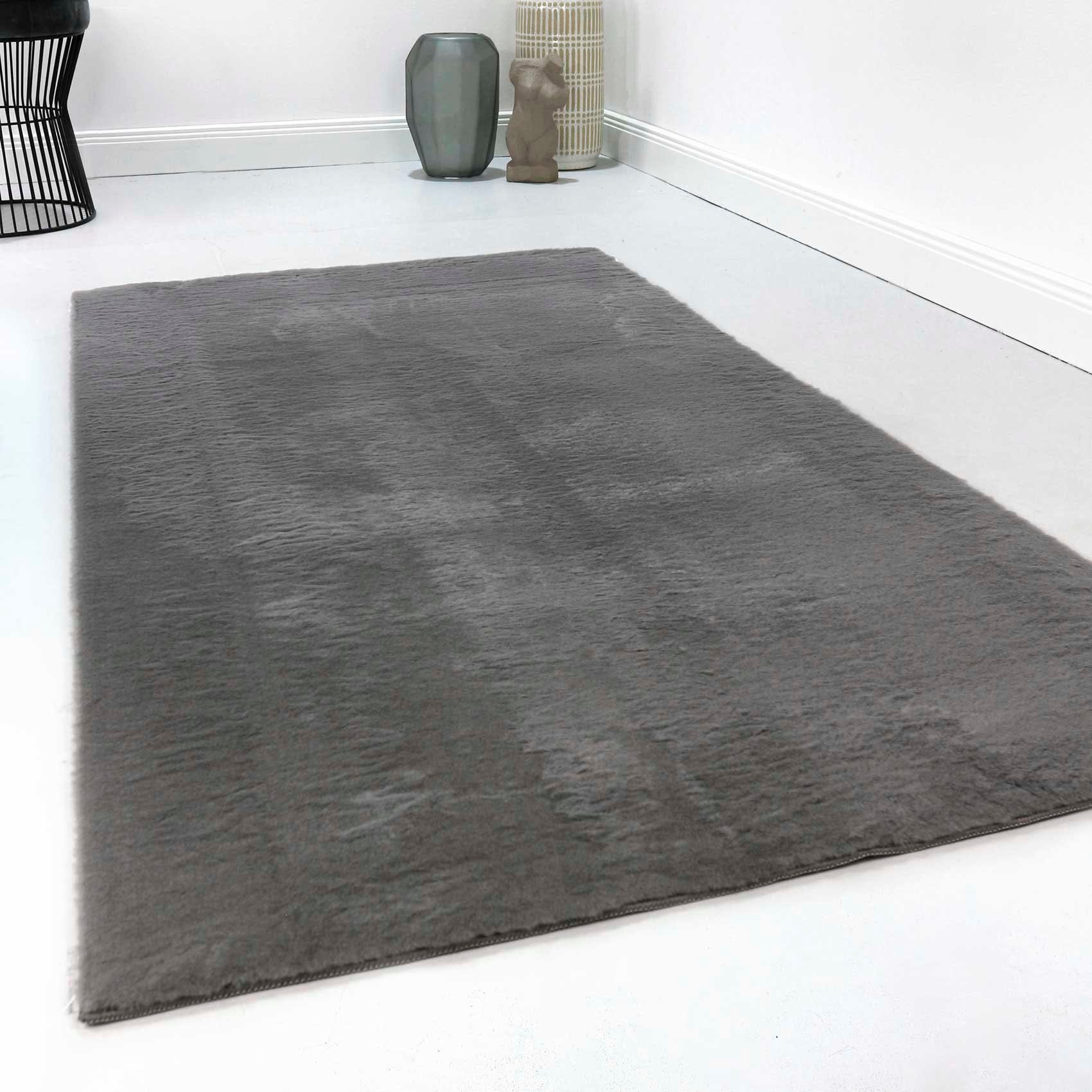 Homie Living Vloerkleed Villa Rosso Korte pool, unikleurig, licht glanzende look