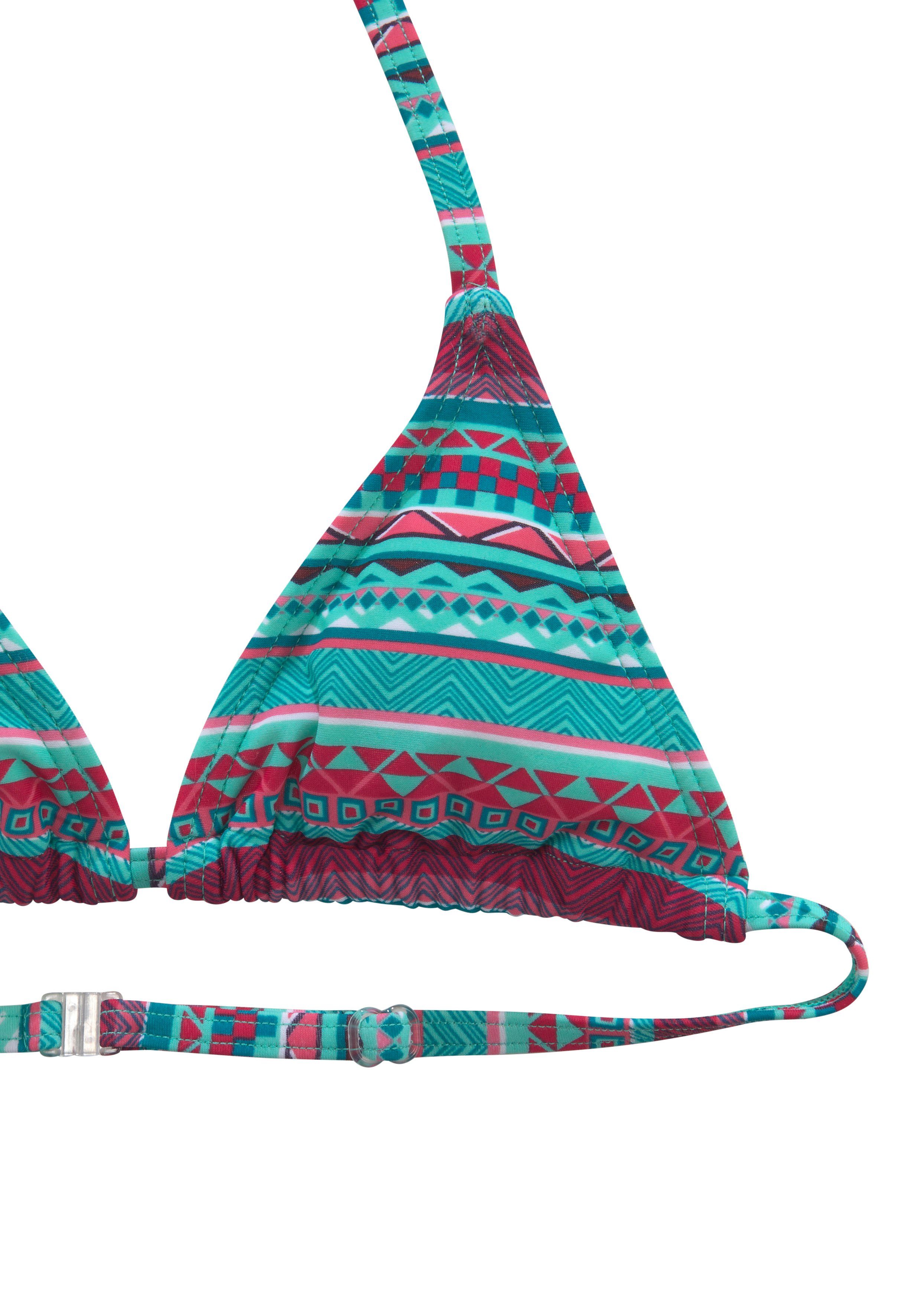 Buffalo Triangelbikini Lux Kids met abstracte print