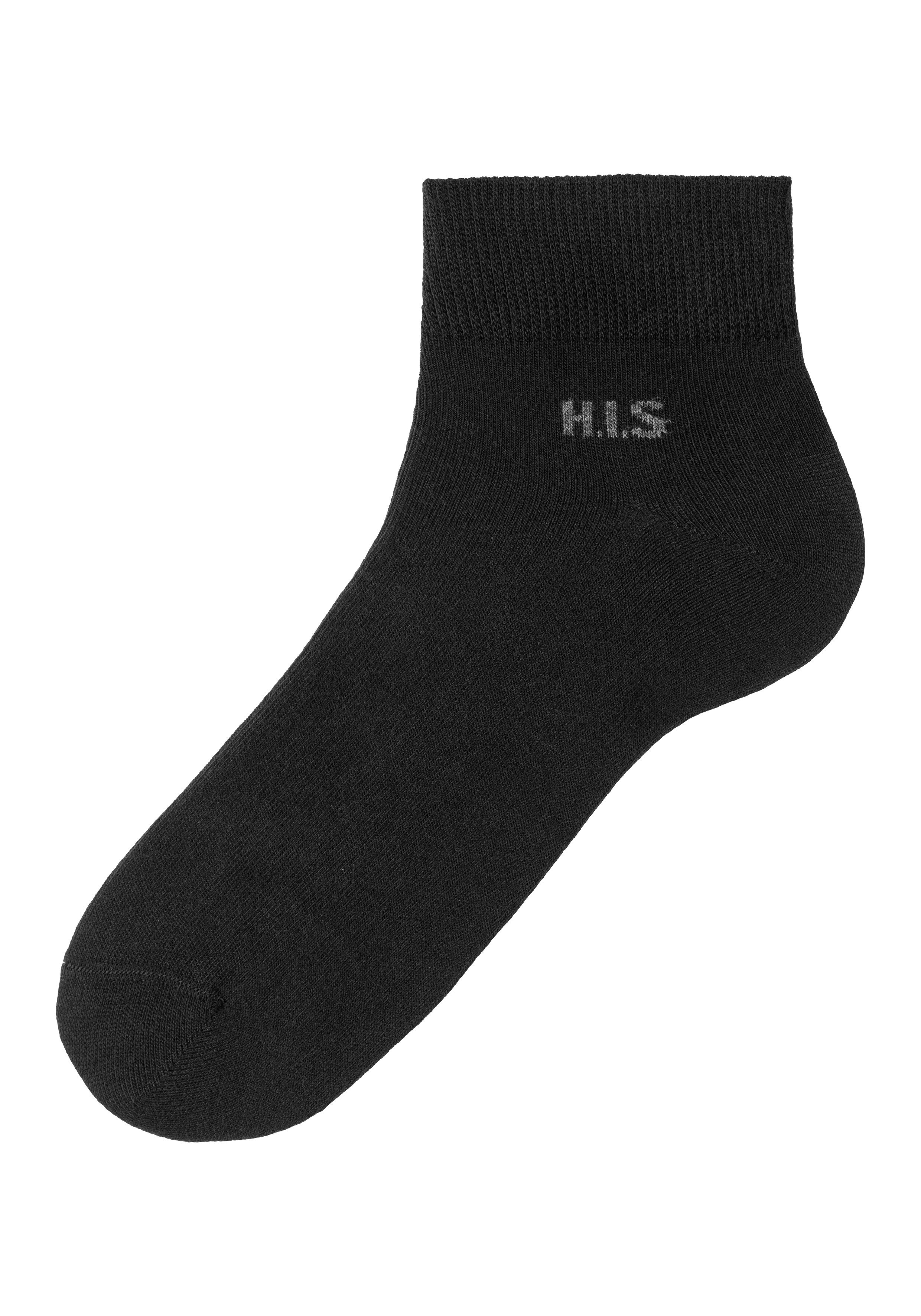 H.I.S Korte sokken met gekleurde binnenkant van de band (set, 10 paar)