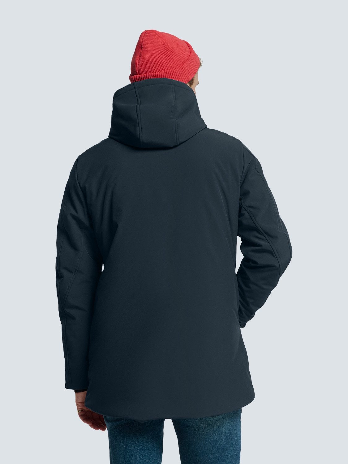 NO EXCESS Softshell-jack met een capuchon