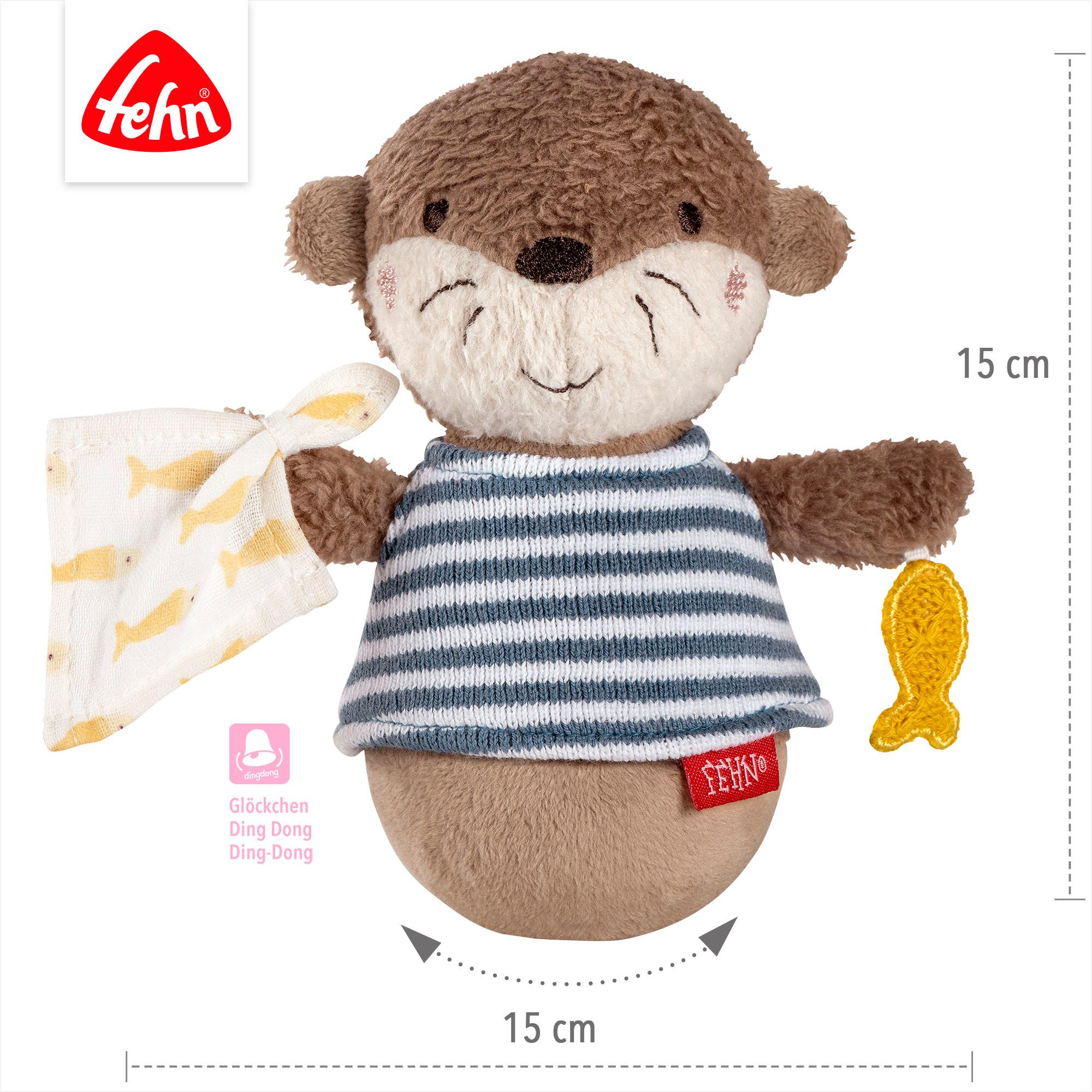 Fehn Grijpspeeltje Otter Theo, mini-staand Otter