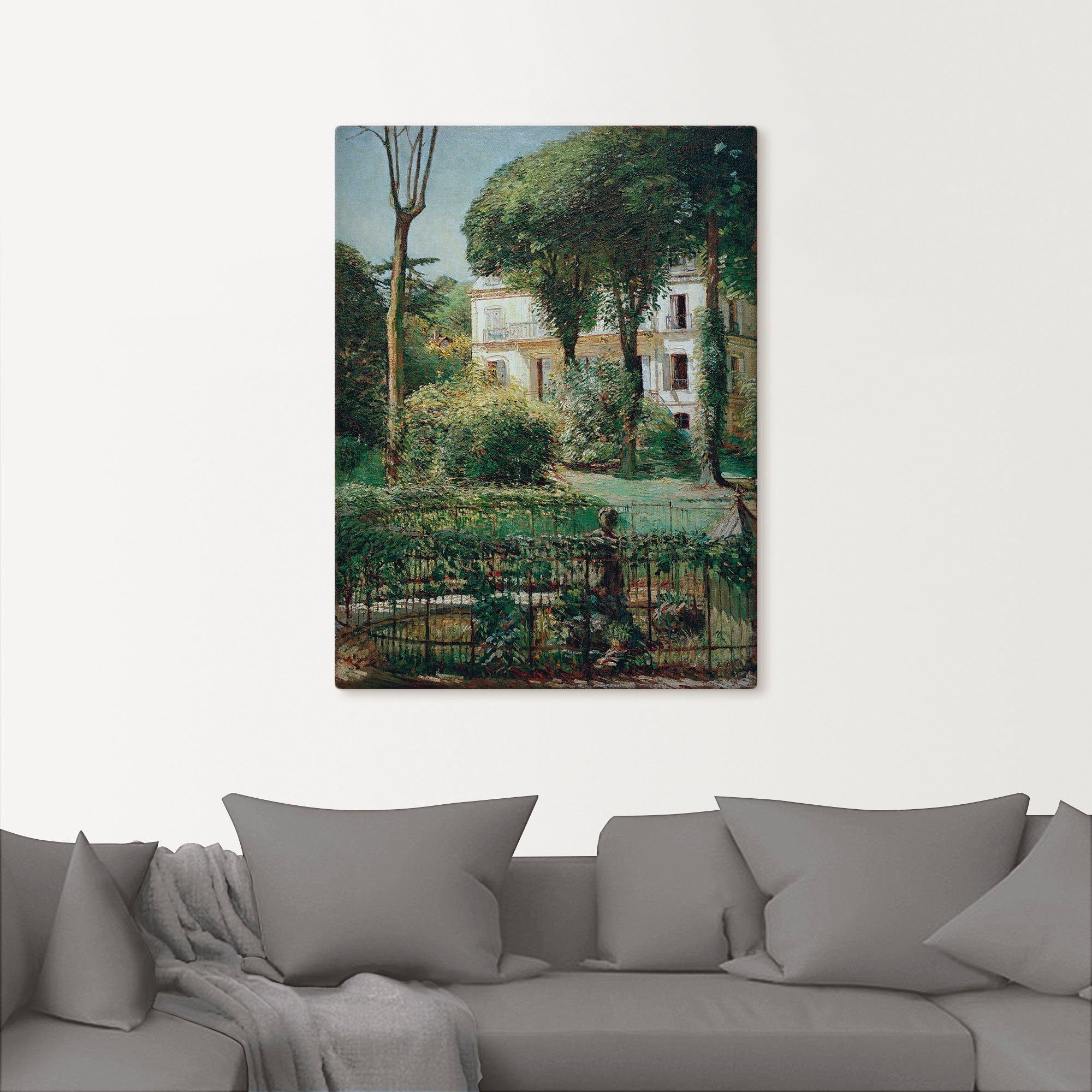 Artland Artprint Villa in Paris als artprint op linnen, poster in verschillende formaten maten