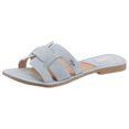 mexx slippers jacey in pastel-look blauw