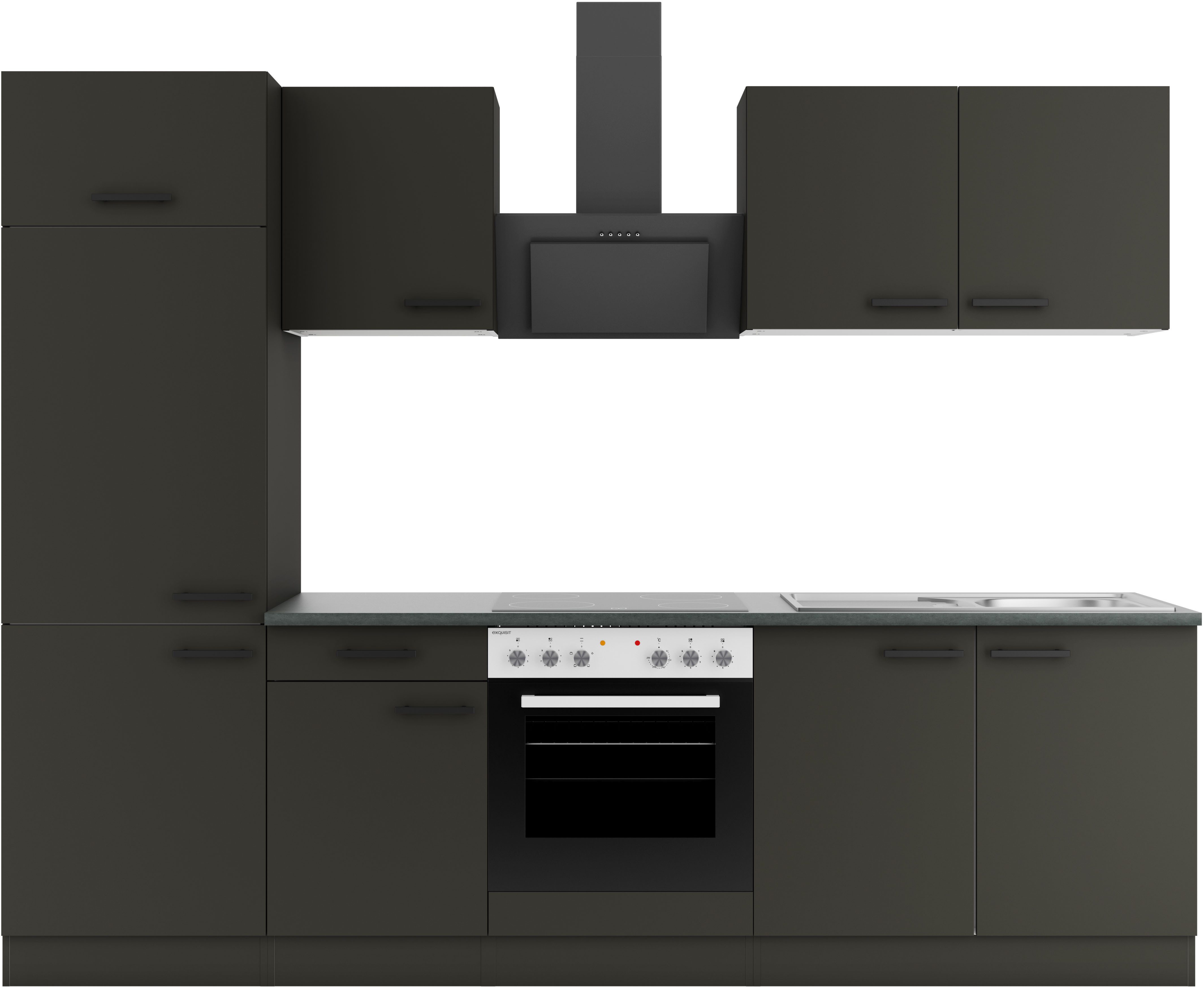 OPTIFIT Keukenblok Palma Breedte 270 cm, optioneel met E-apparaten, aan de zijkant omkeerbaar