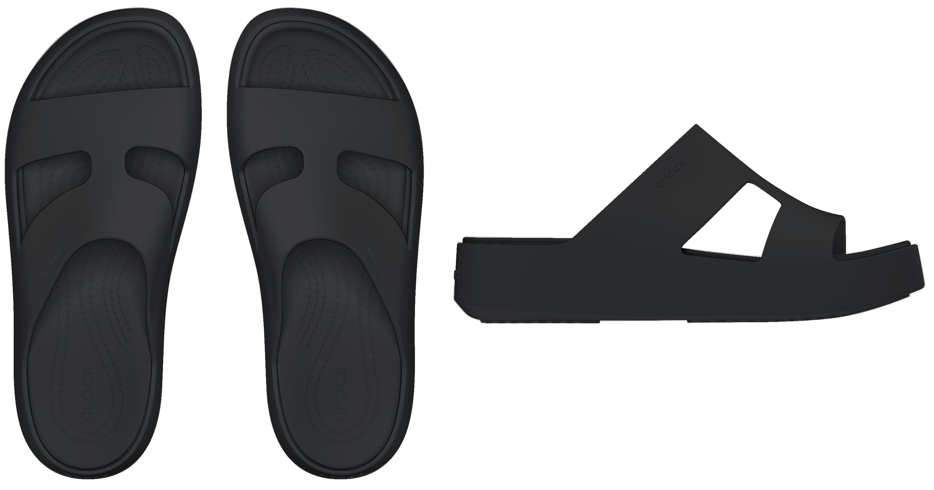 Crocs Badslippers Getaway Platform H-Strap zomerschoen, slippers, badschoen, poolslides, zachte binnenzool