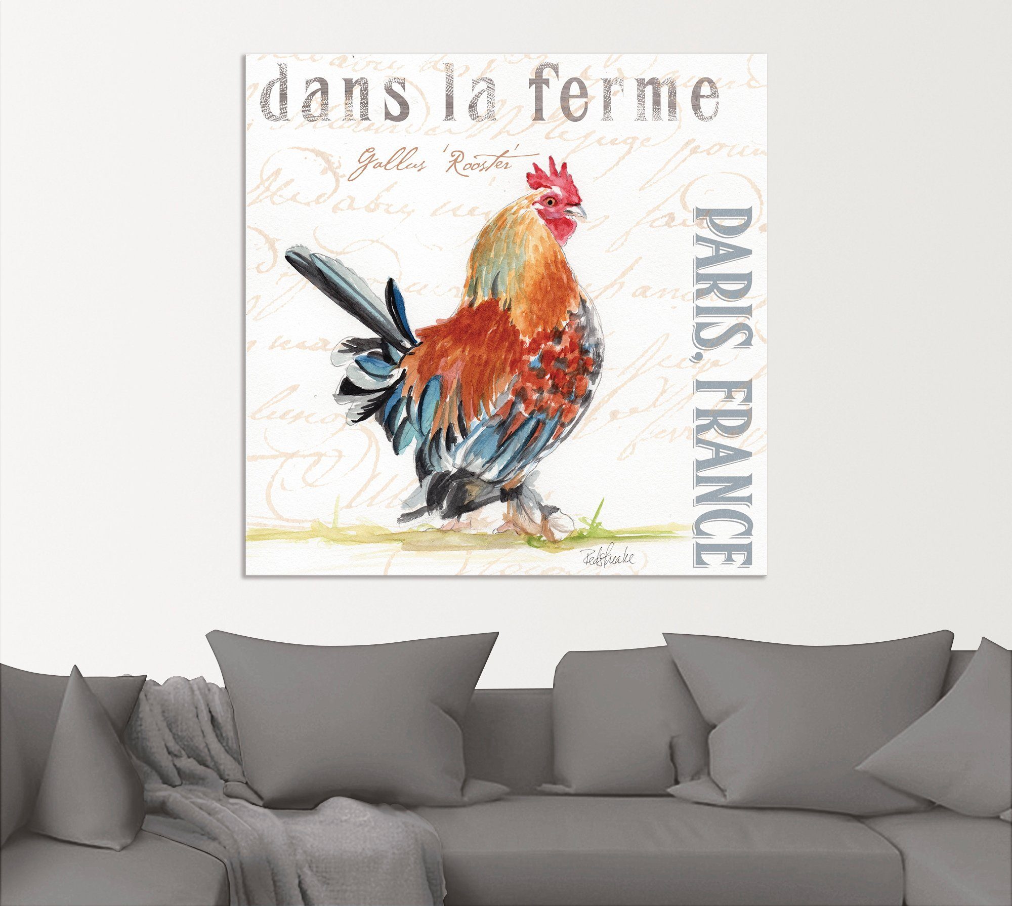 Artland Artprint op linnen De farm II gespannen op een spieraam
