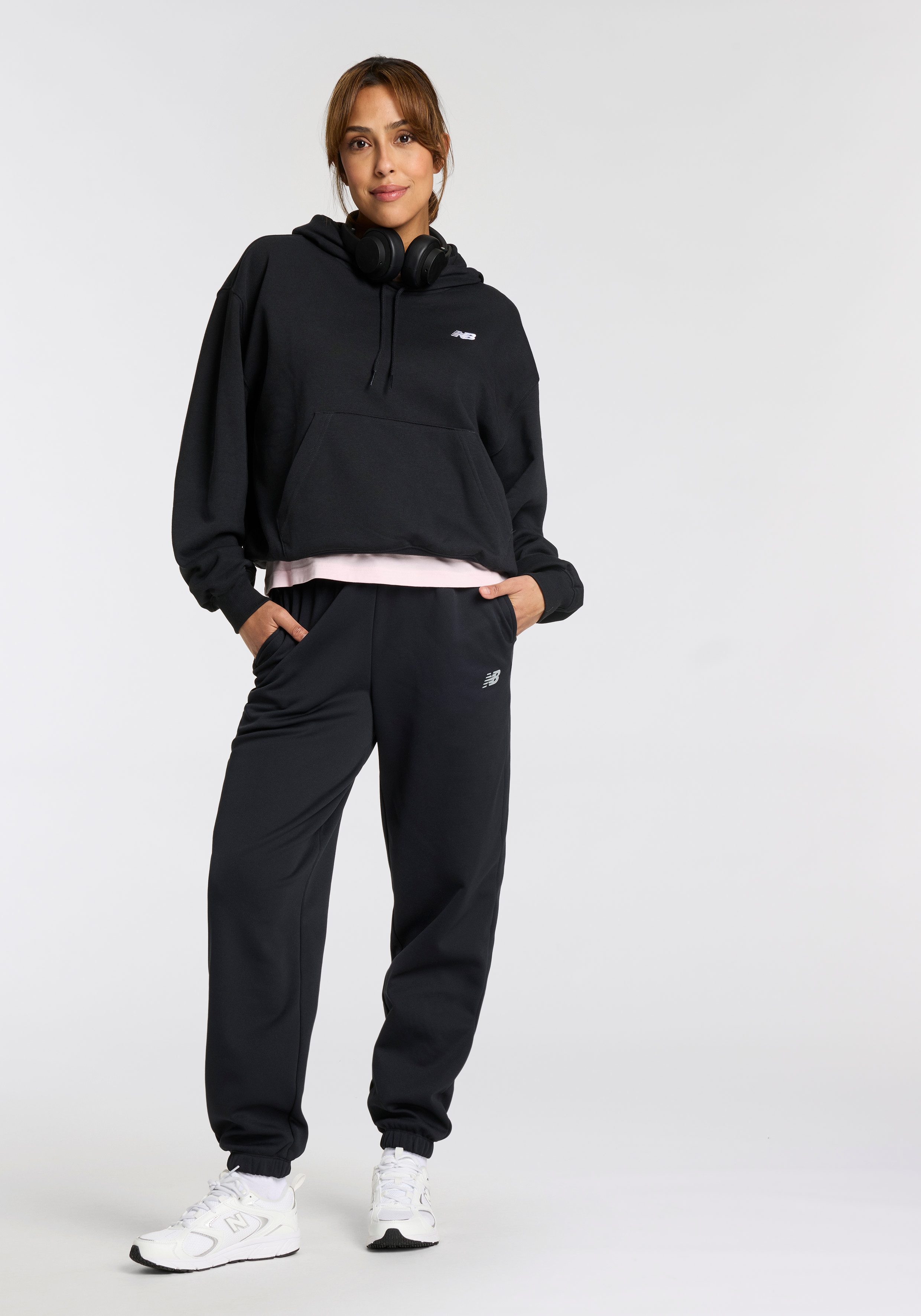 New Balance Hoodie Sport Essentials French Terry Hoodie PINK TAFFY