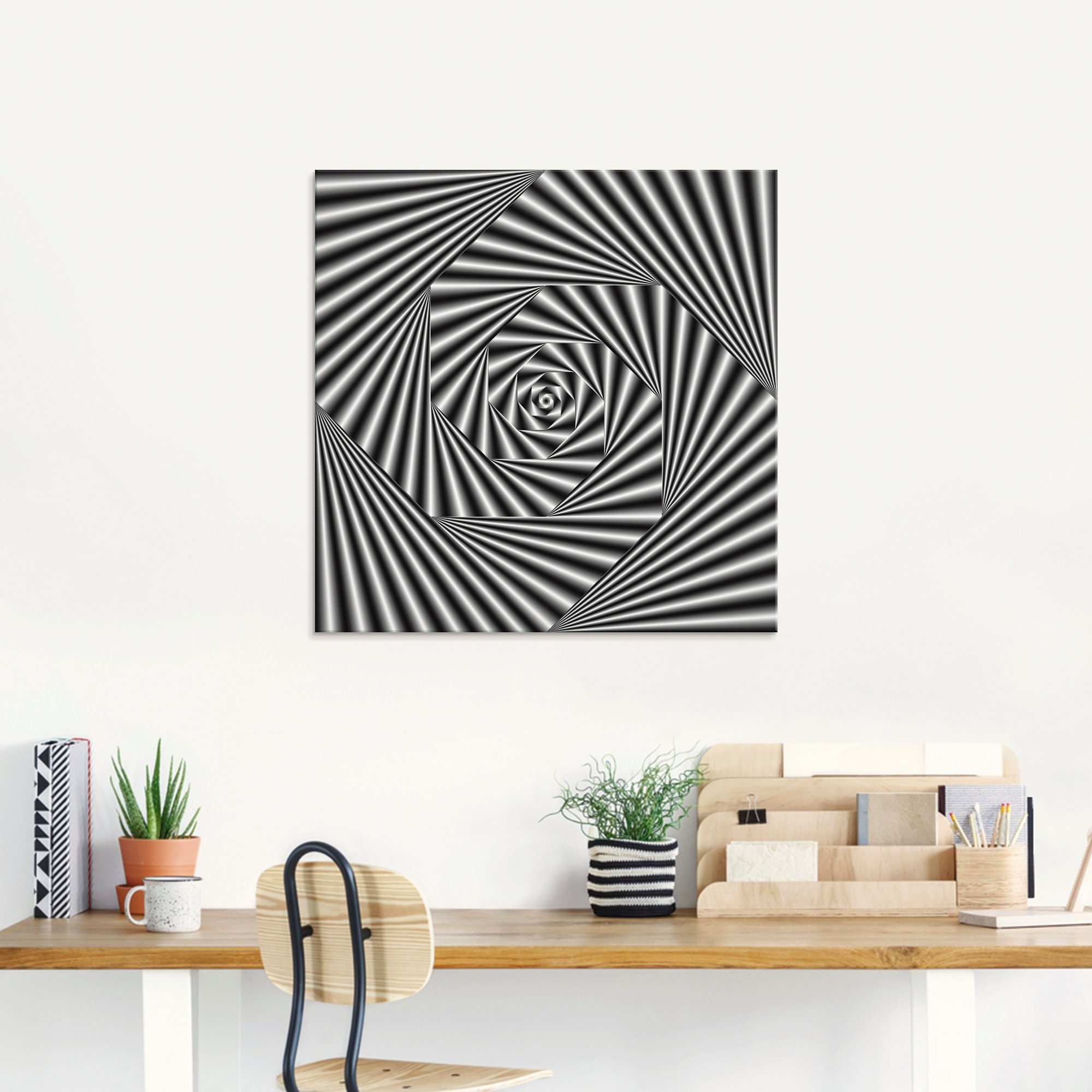 Artland Print op glas Studie Nr. 4 in verschillende maten